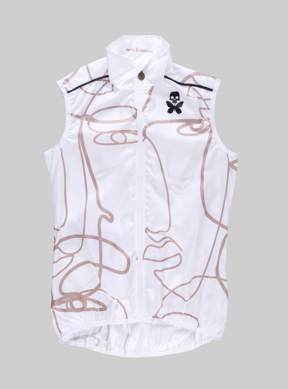 betty designs goddess cycling vest for women