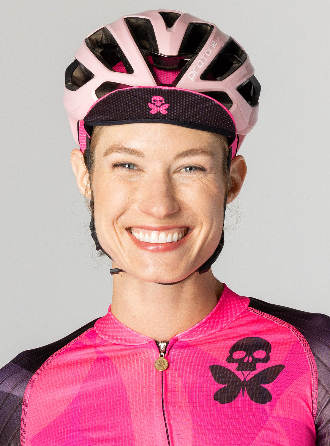 betty designs pink cycling cap
