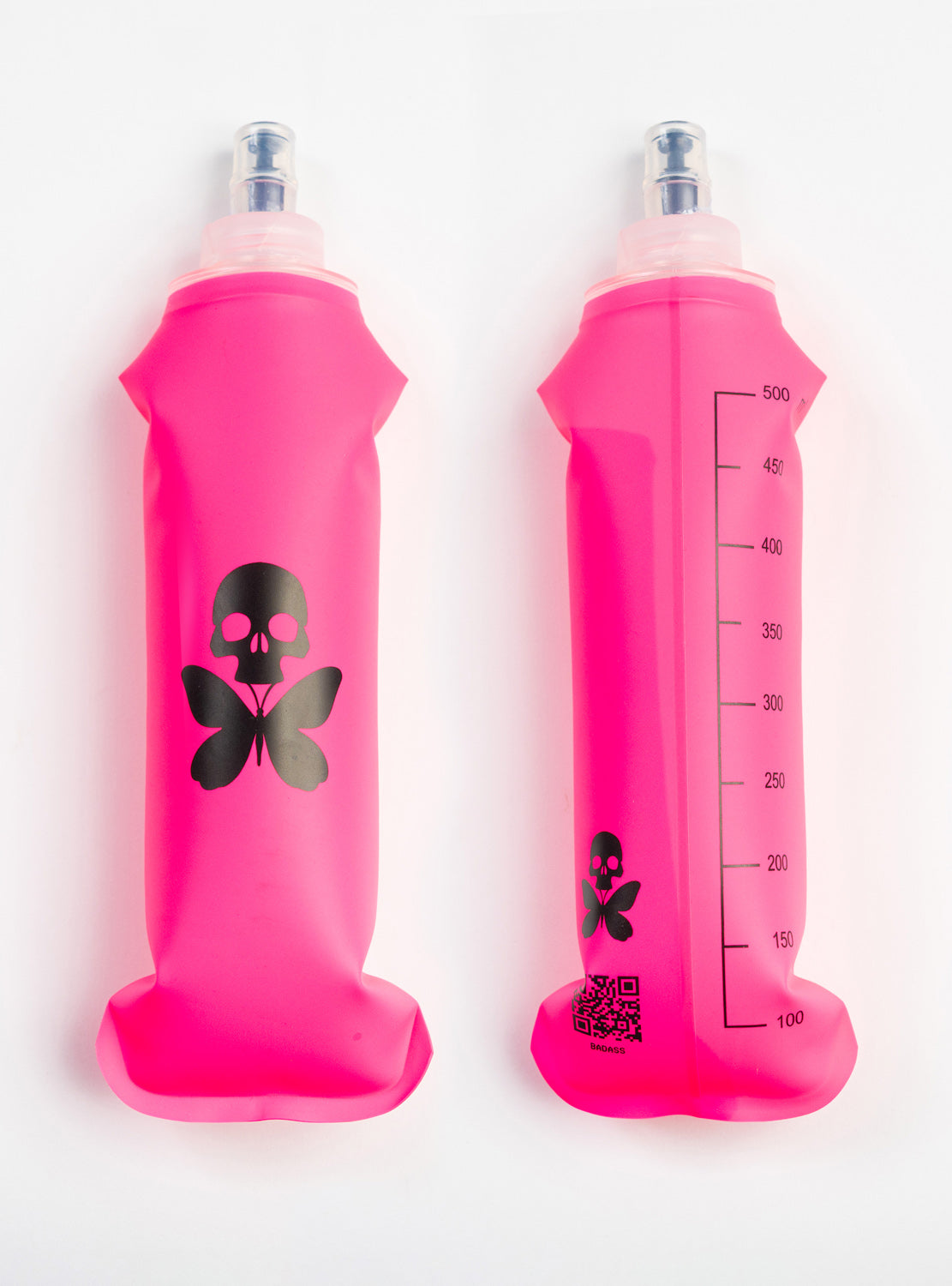 betty designs soft run hydration flask pink