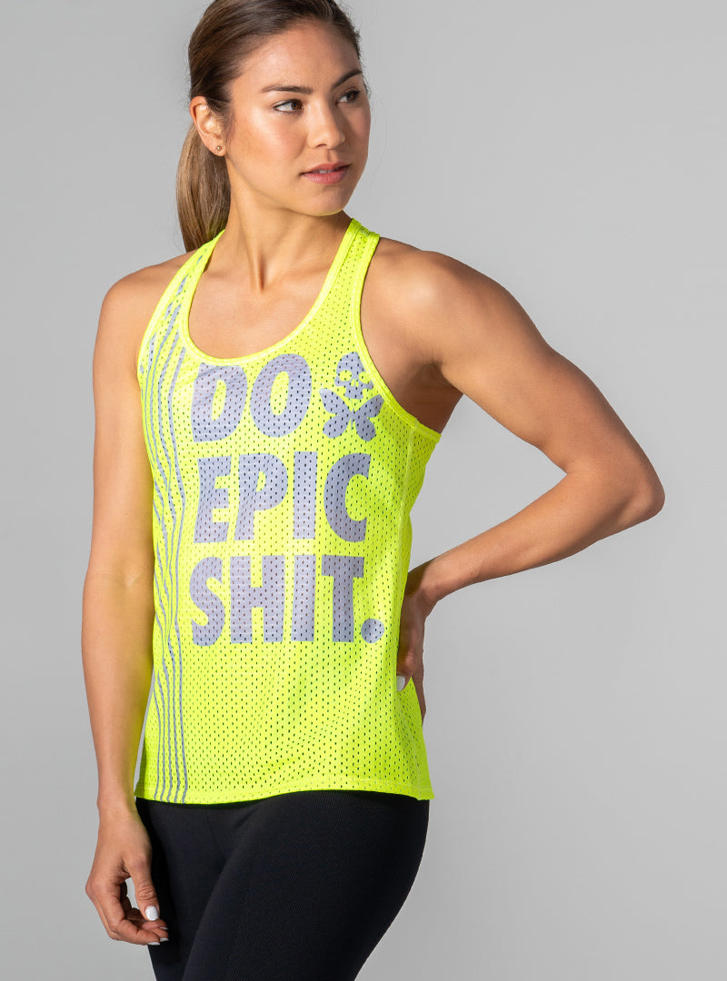 Fit Neon Mesh Gym Top