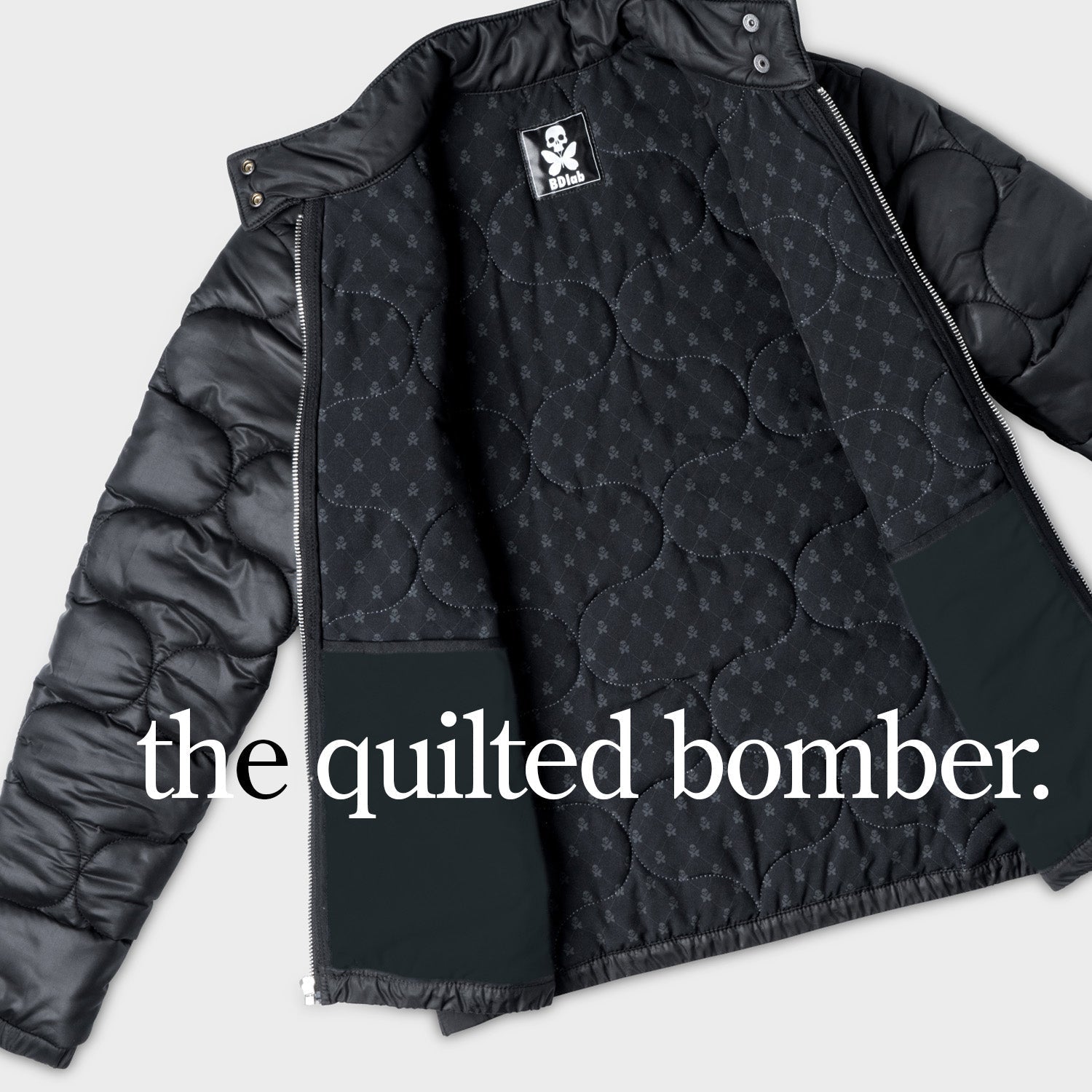 OUR BDLAB QUILTED BOMBER IS THE PERFECT TRANSITION SEASON JACKET.