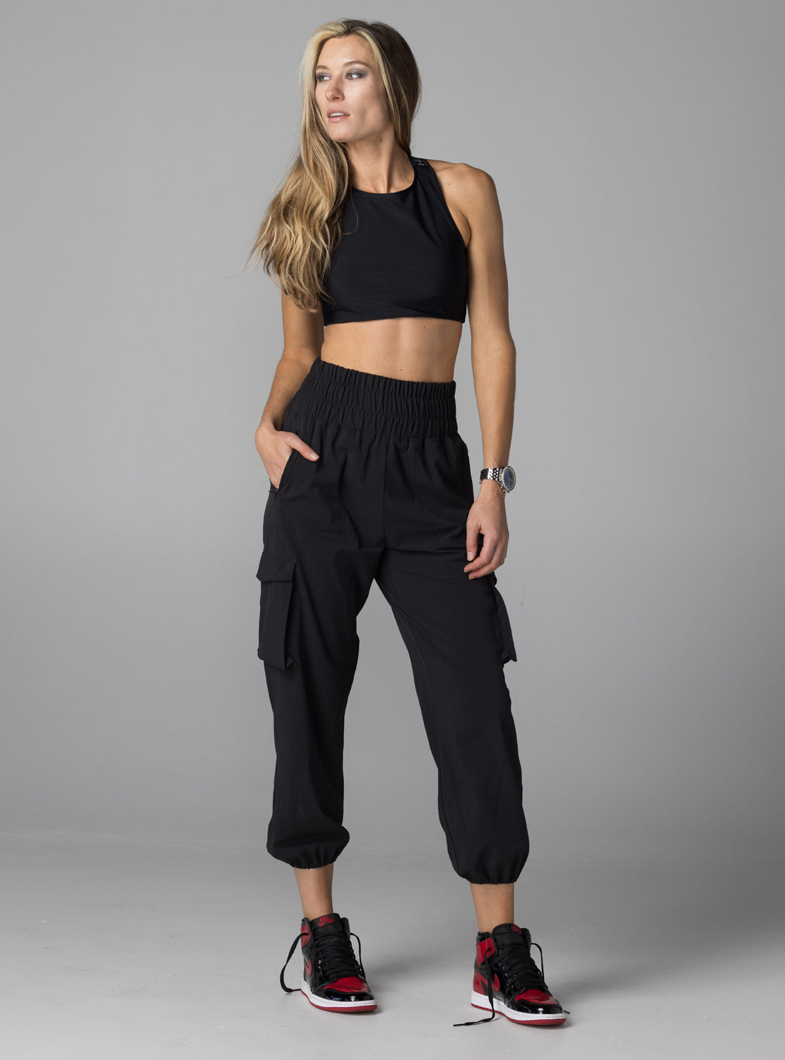 betty designs womens BDlab Cargo Pant Black – Betty Designs