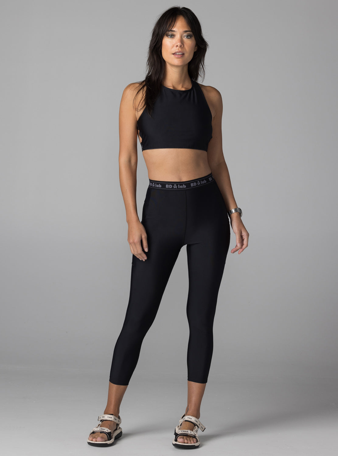 BDlab Cross Back Sports Bra Black