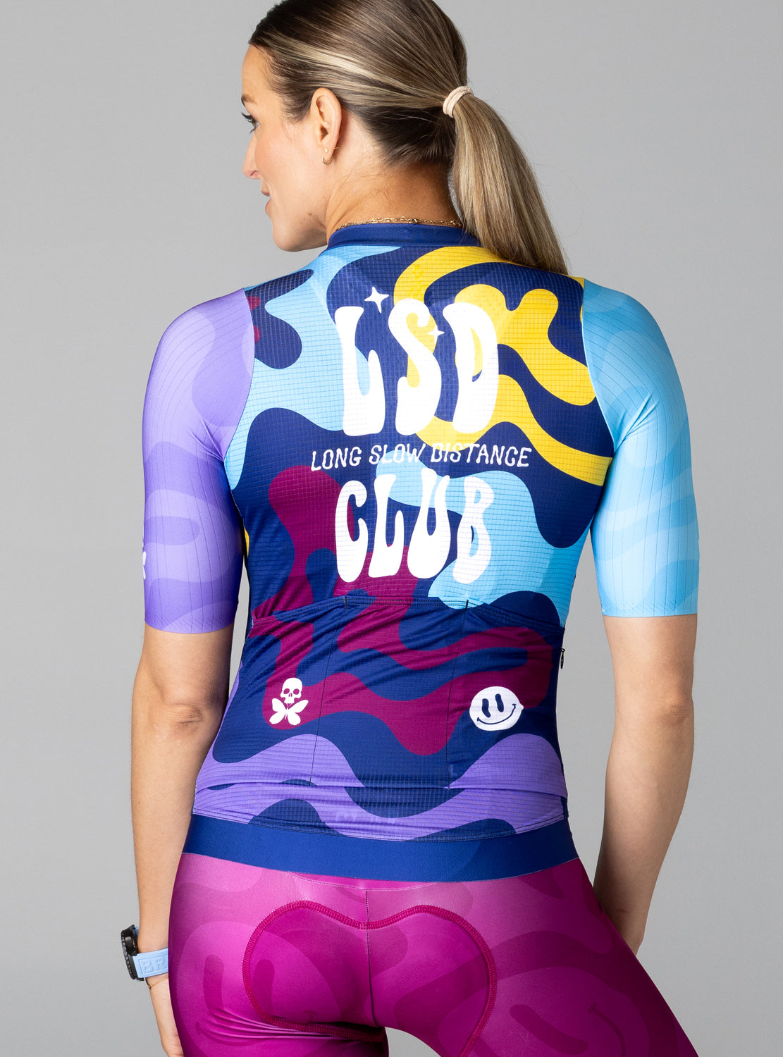 betty designs LSD performance cycling jersey for women