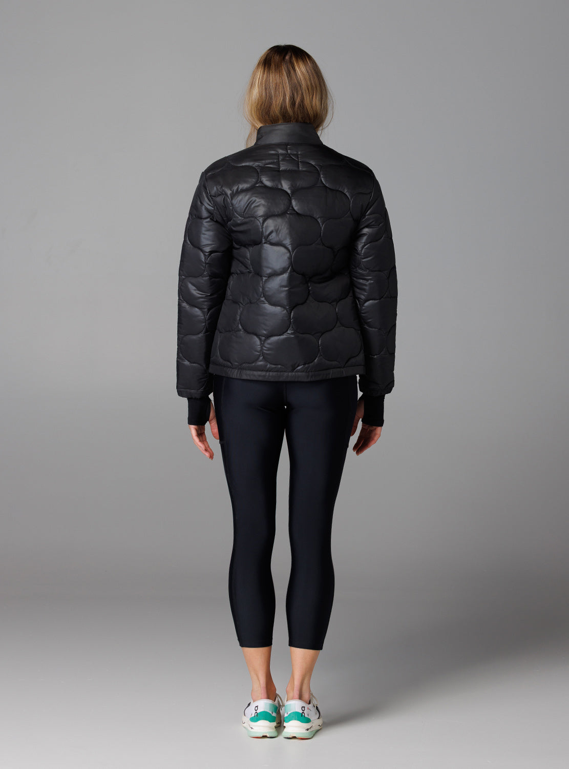 betty designs bdlab sportswear for women quilted bomber jacket