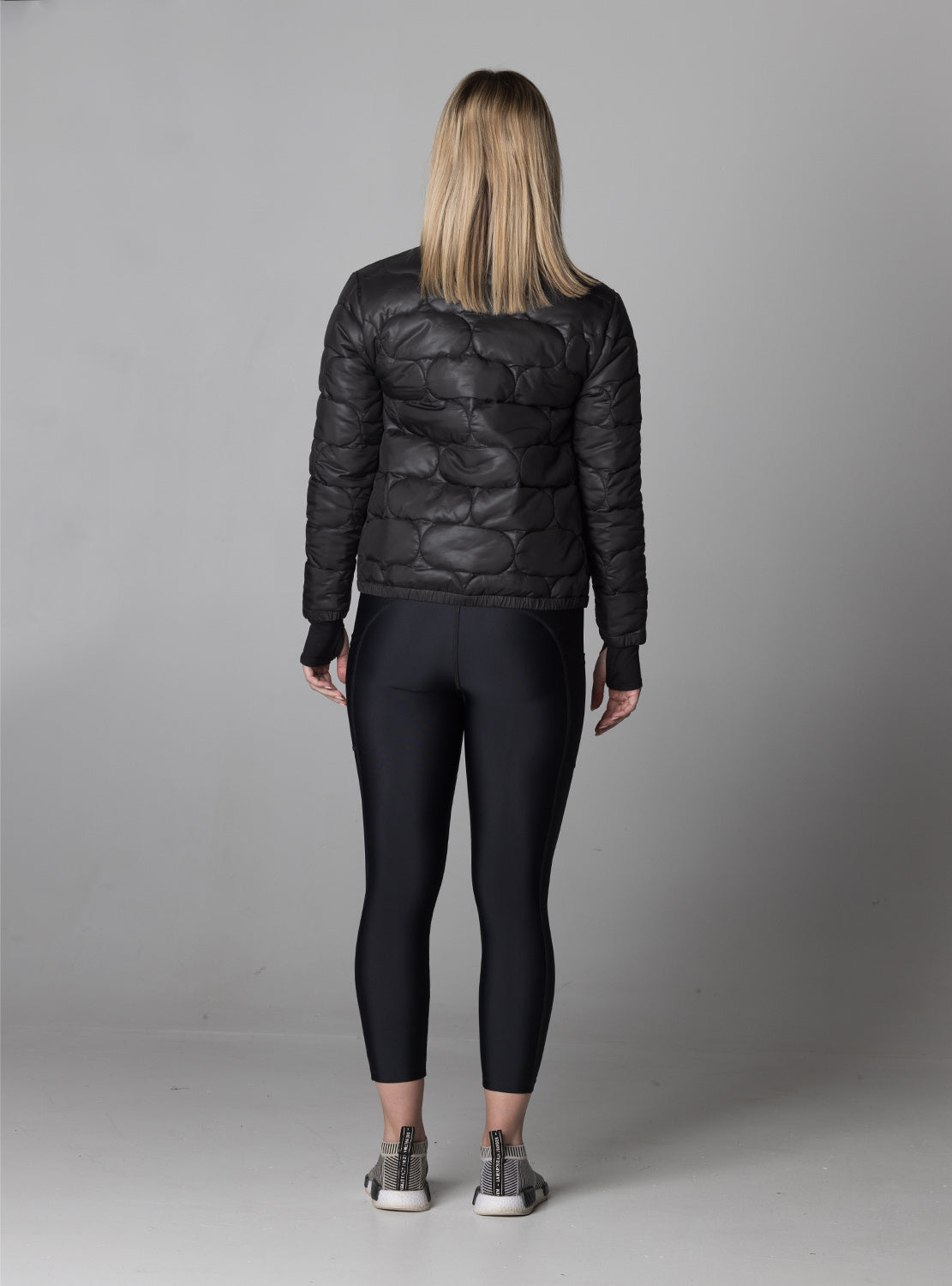 betty designs bdlab sportswear for women quilted bomber jacket