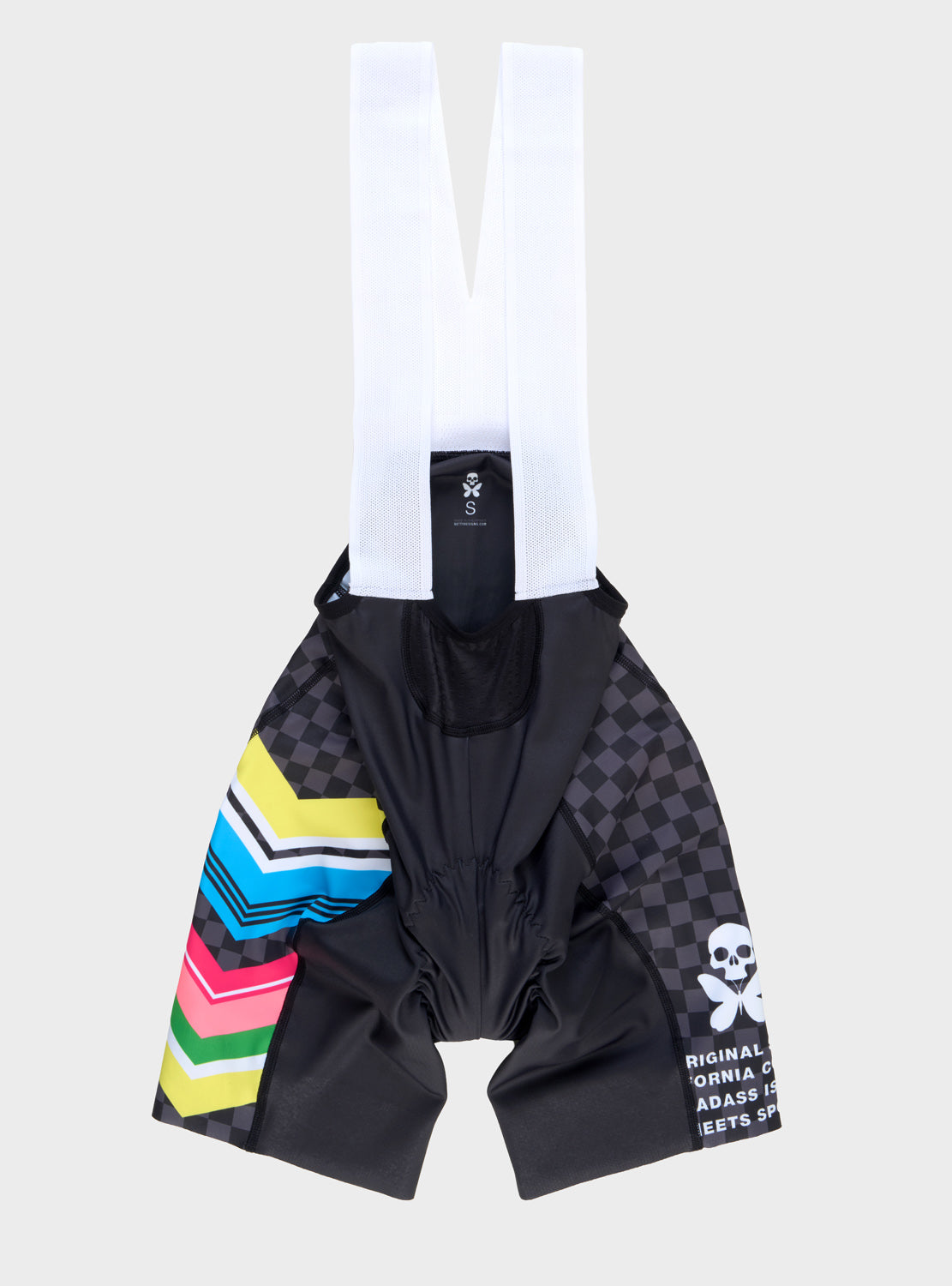 betty designs chevron cycling bib short for women
