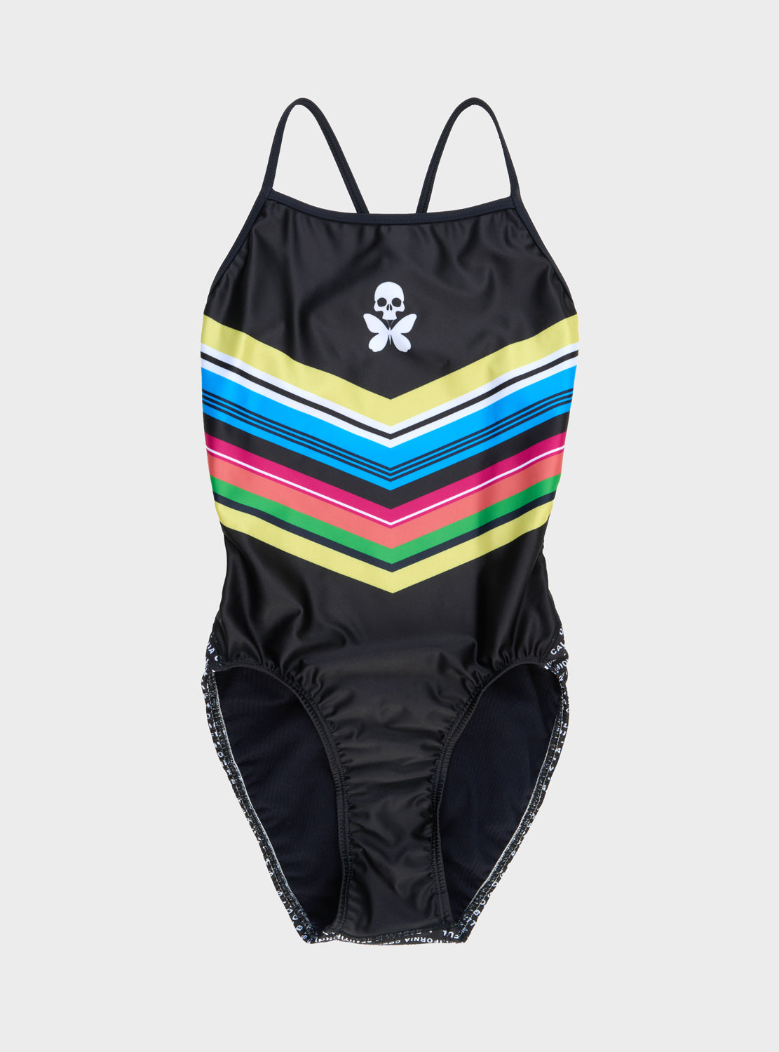 betty designs womens Chevron Sexy Back Swimsuit Black / Multi / 40 betty designs womens Chevron Sexy Back Swimsuit Black / Multi / 40