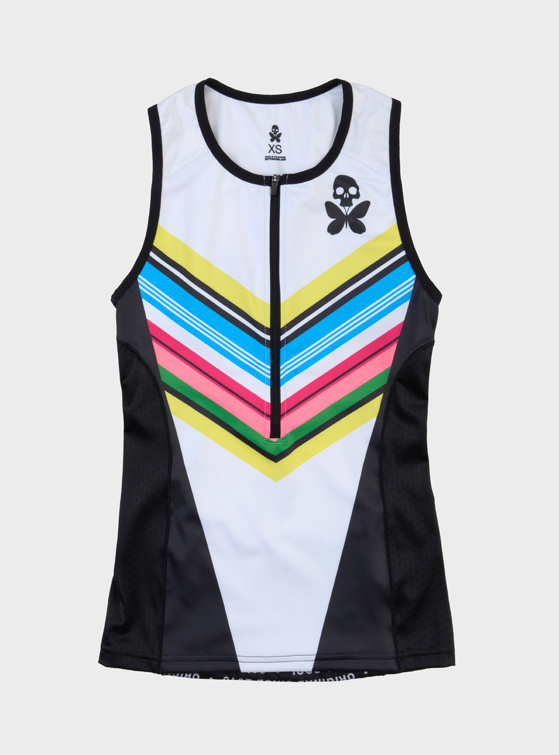 betty designs chevron sleeveless triathlon top for women