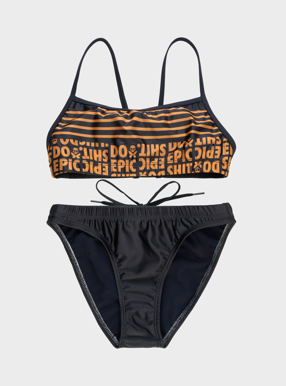 betty designs Do Epic Shit Black + Gold Bikini Bottom – Betty Designs