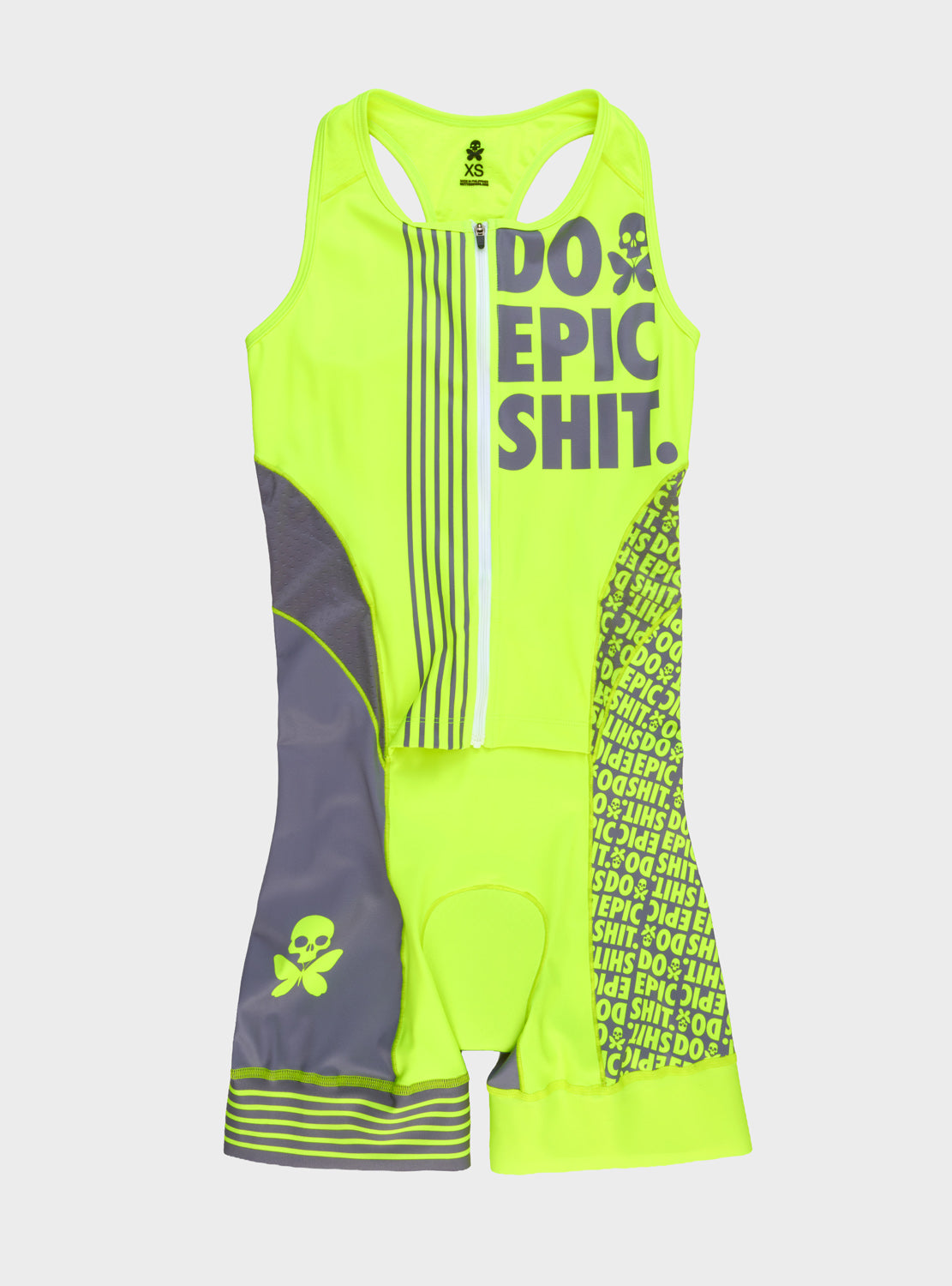 betty designs do epic shit sleeveless triathlon race suit for women