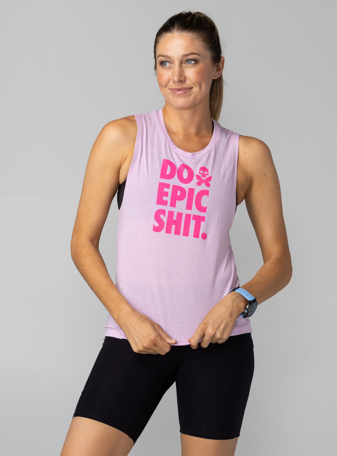 betty designs do epic shit casual tank for women