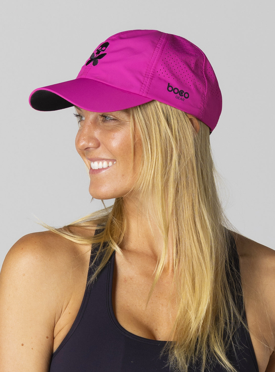 betty designs signature elite run cap pink 