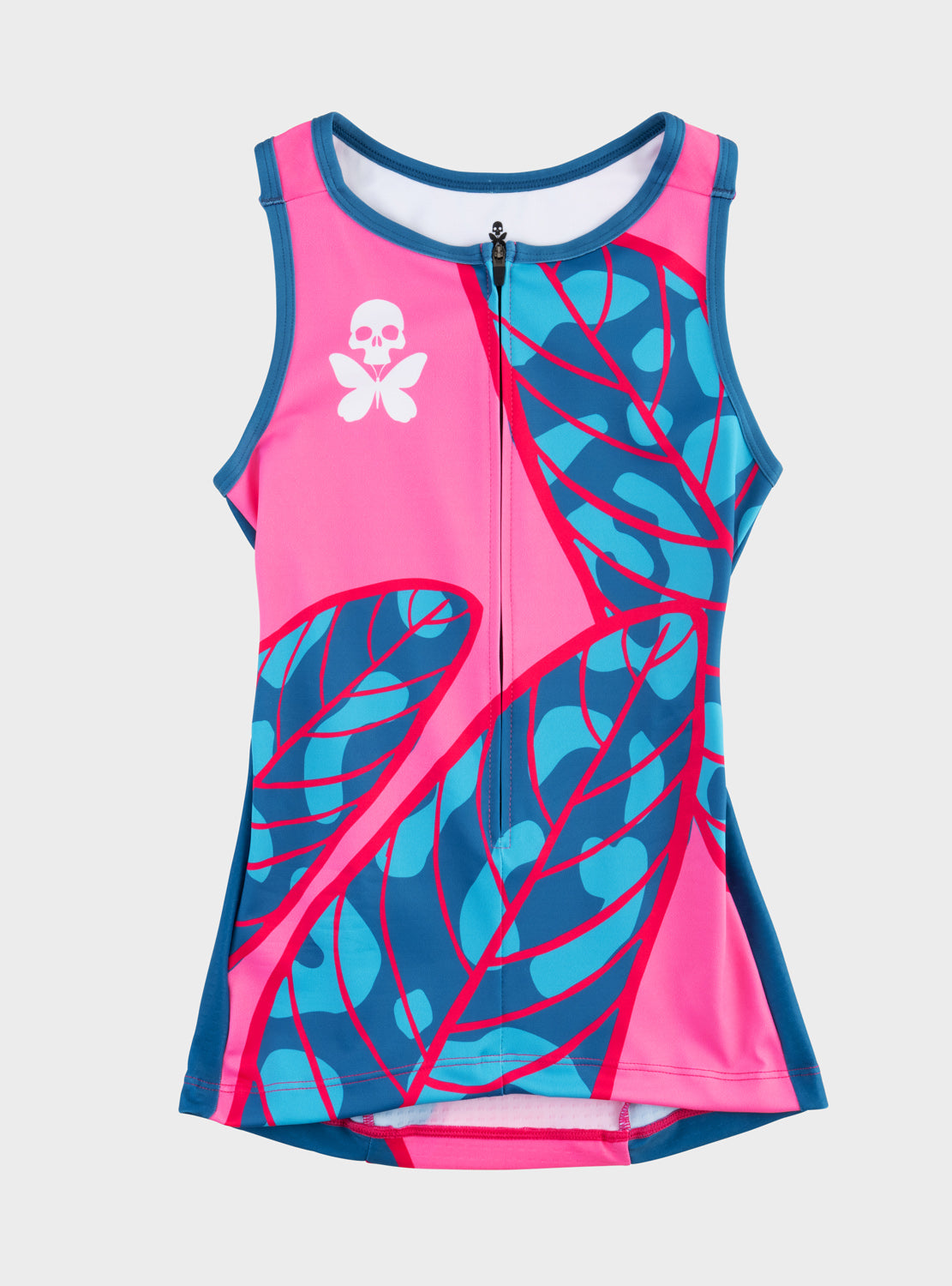 betty designs fantasy tropical sleeveless triathlon race top for women