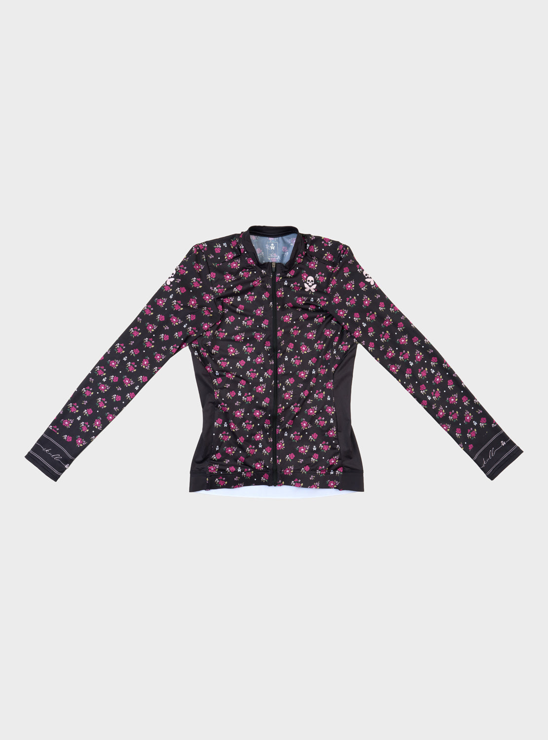 betty designs garden party long sleeve cycling jersey for women