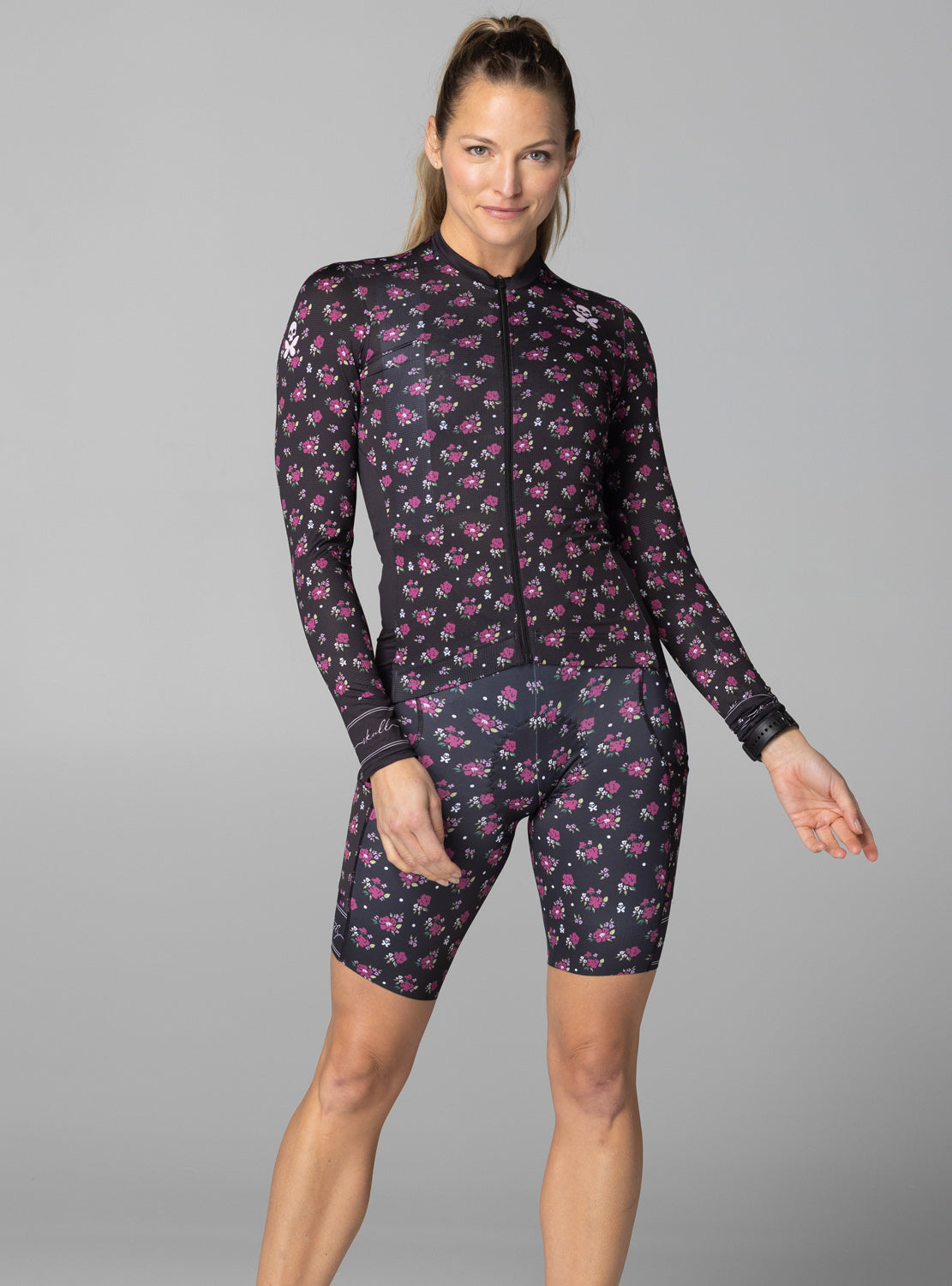 betty designs garden party gravel cycling bib short with pockets for women