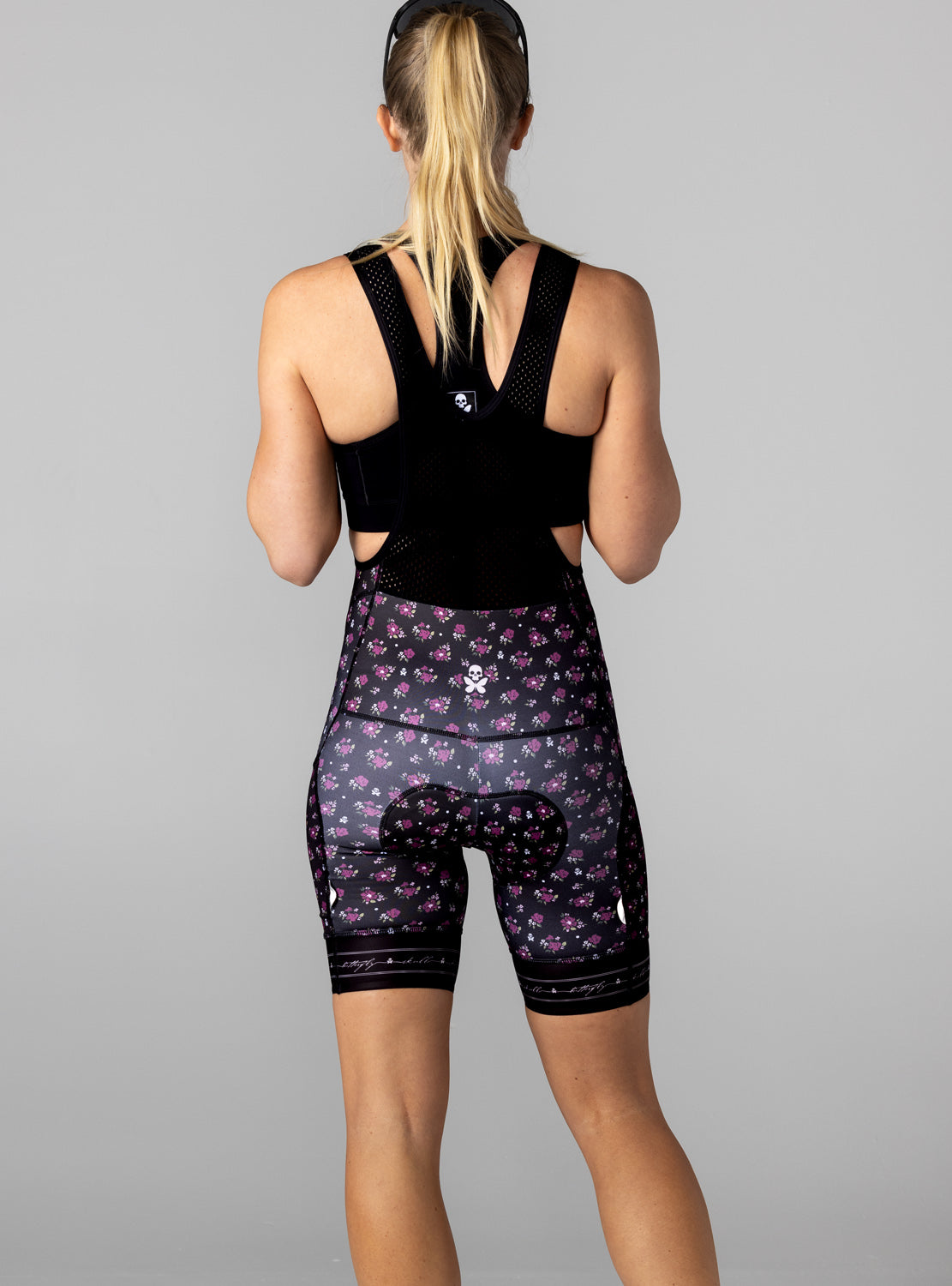 betty designs garden party cycling bib short for women