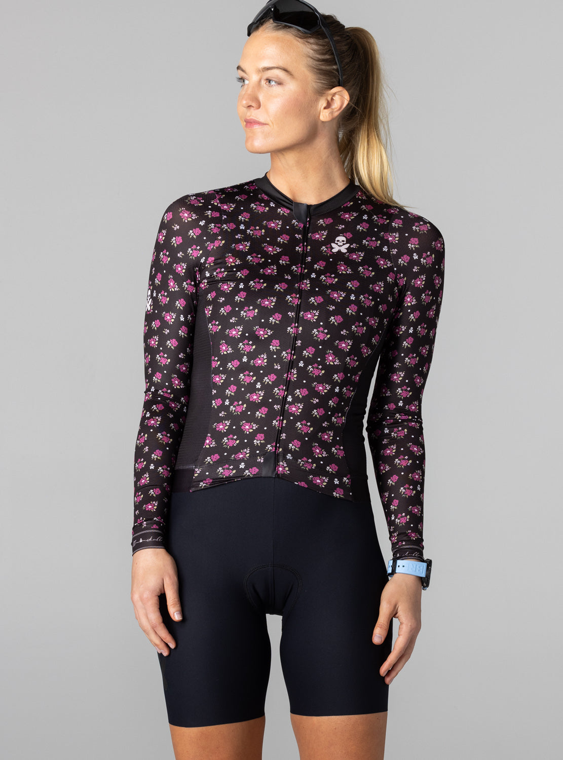 betty designs garden party long sleeve cycling jersey for women road bike mountain bike