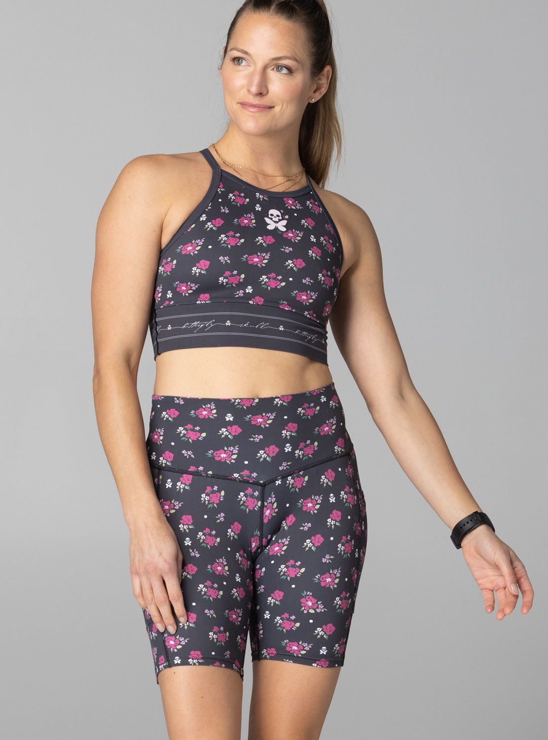 betty designs Womens Garden Party 2.0 Run Crop – Betty Designs