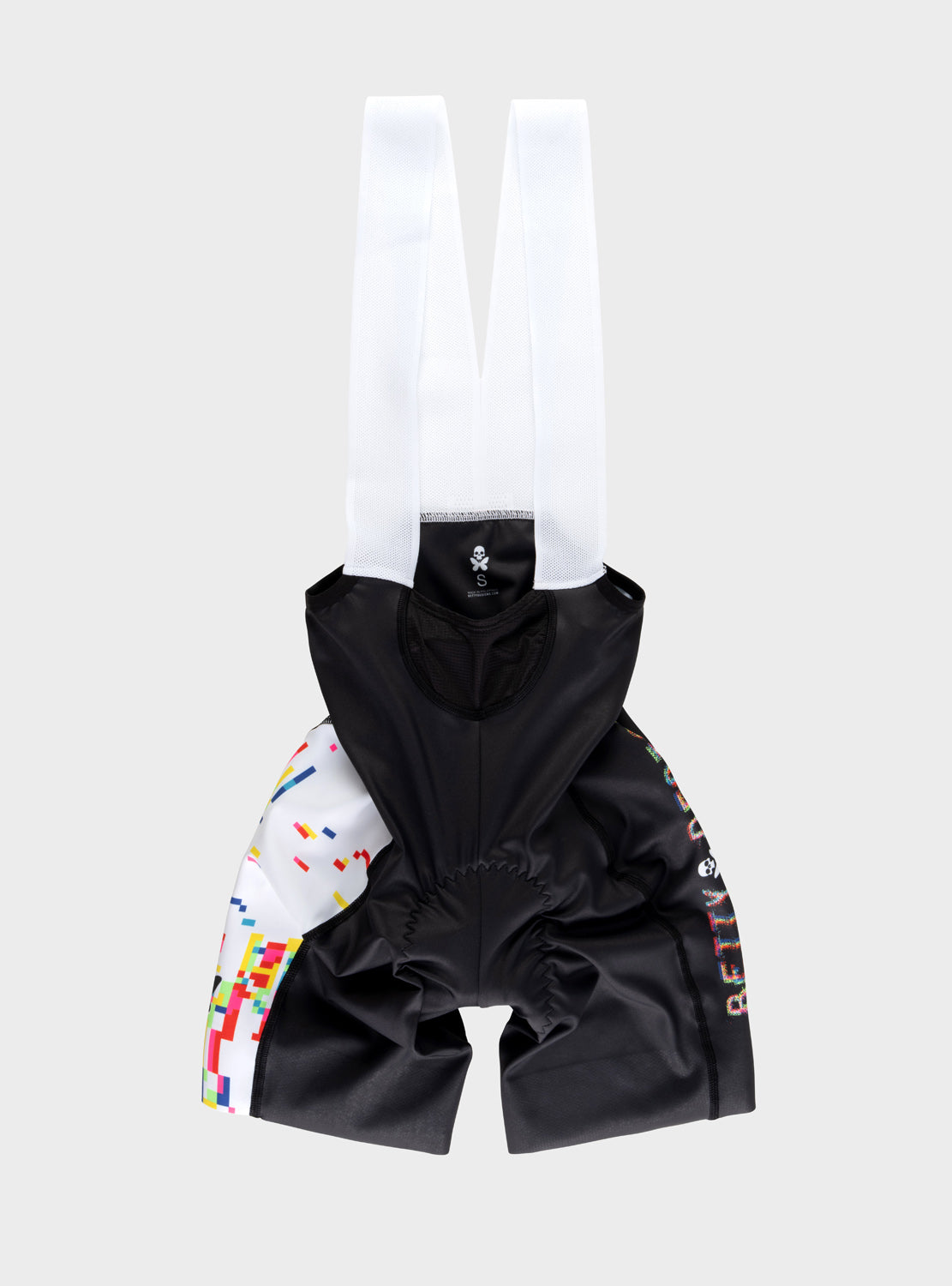 betty designs glitch cycling bib short for women