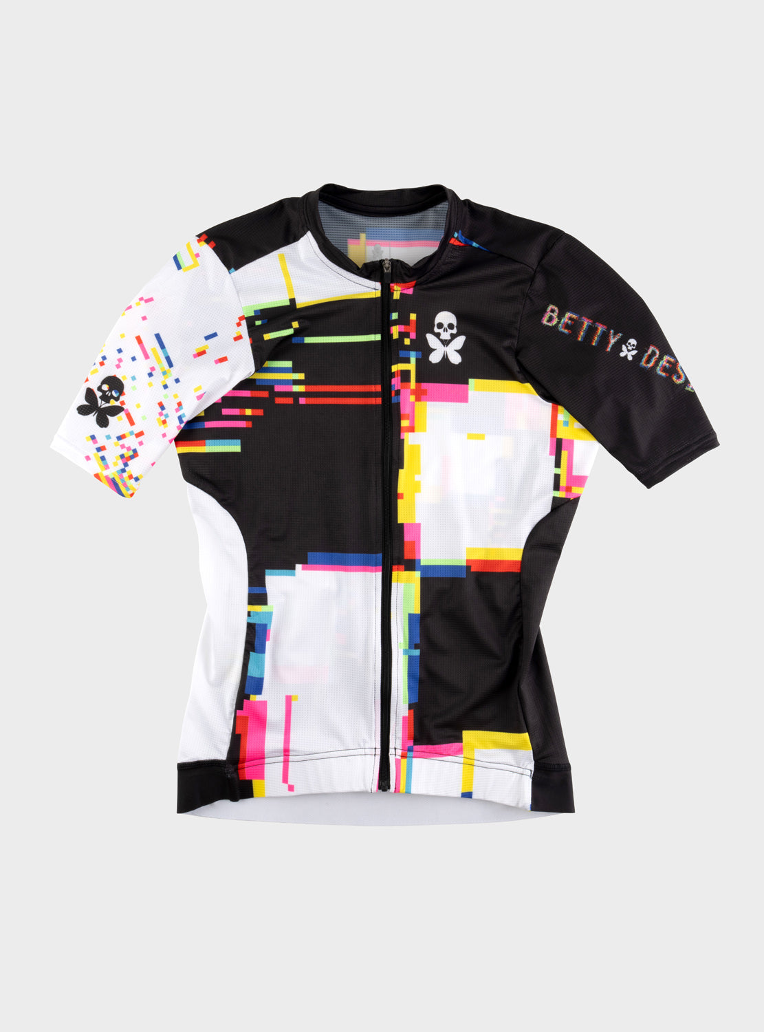betty designs glitch cycling jersey and  bib short for women