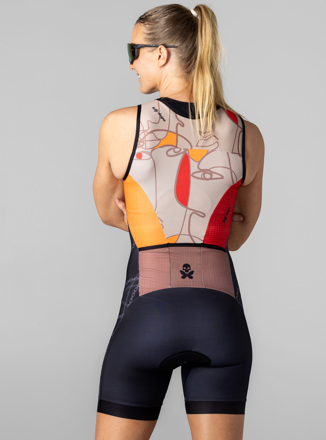 betty designs goddess sleeveless triathlon race suit for women