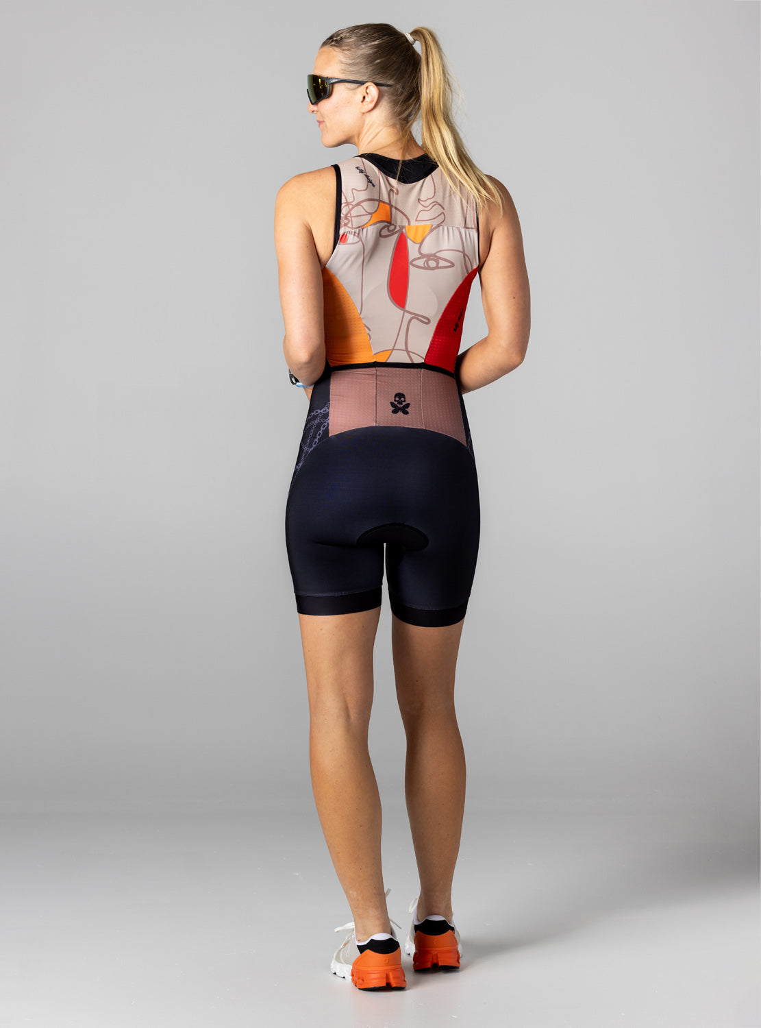 betty designs goddess sleeveless triathlon race suit for women