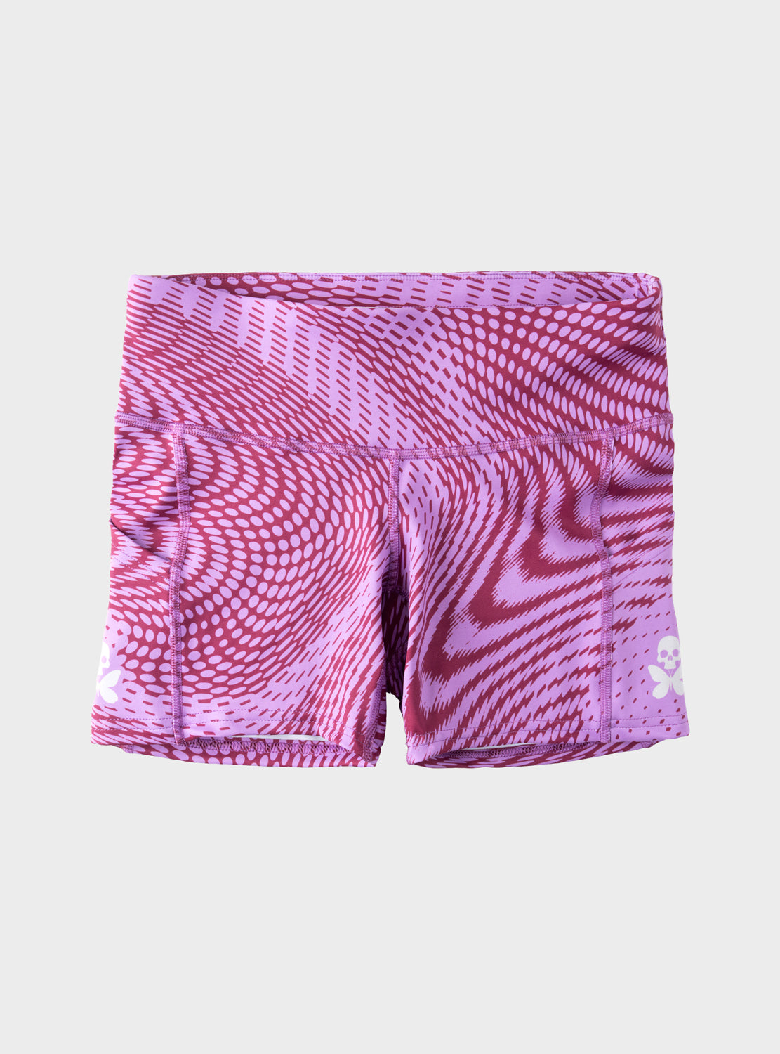 betty designs hypnotic run shorts for women