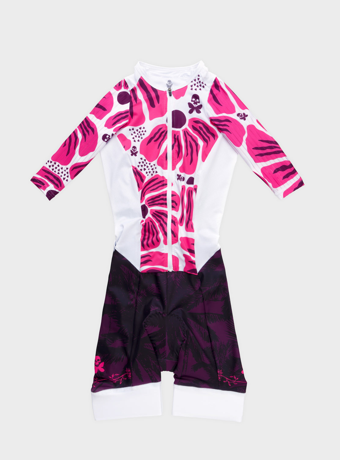 betty designs kona short sleeve triathlon race suit for women