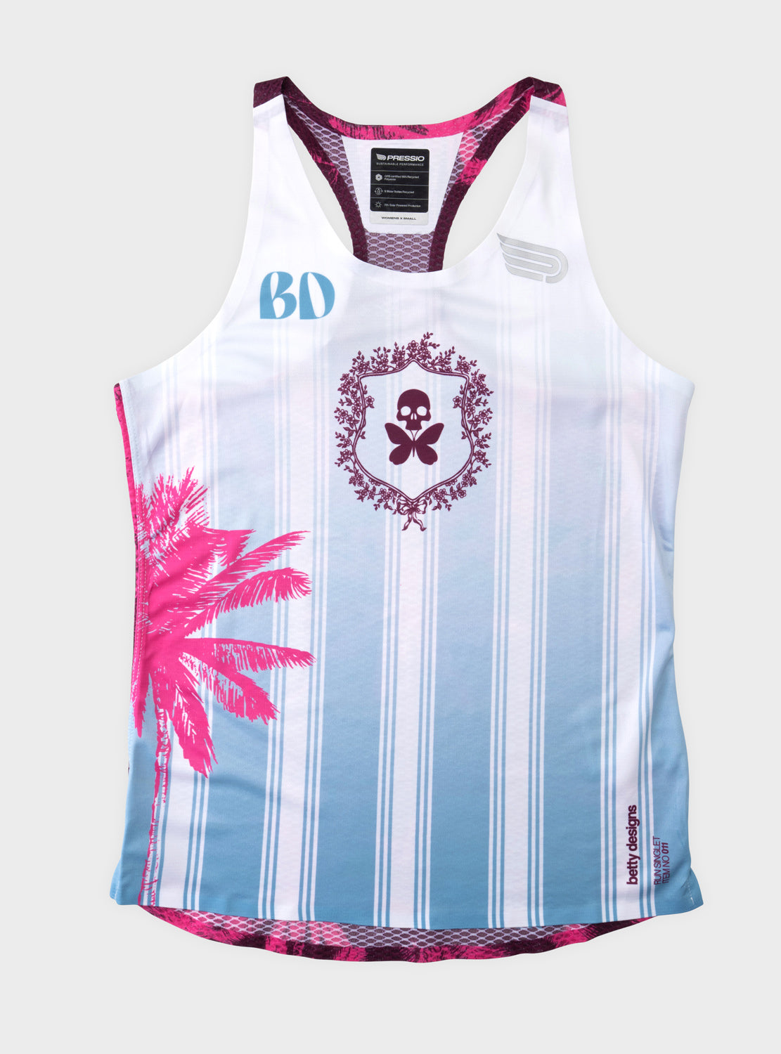 betty designs kona run tank for women