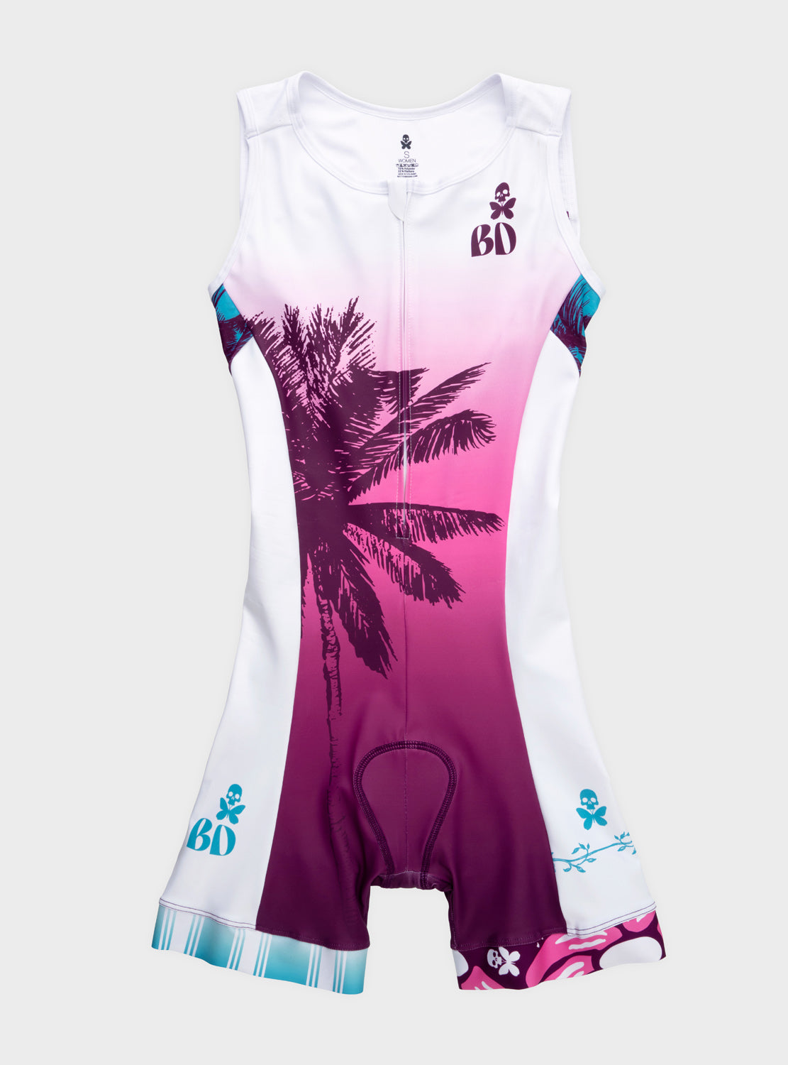betty designs kona sleeveless triathlon race suit for women