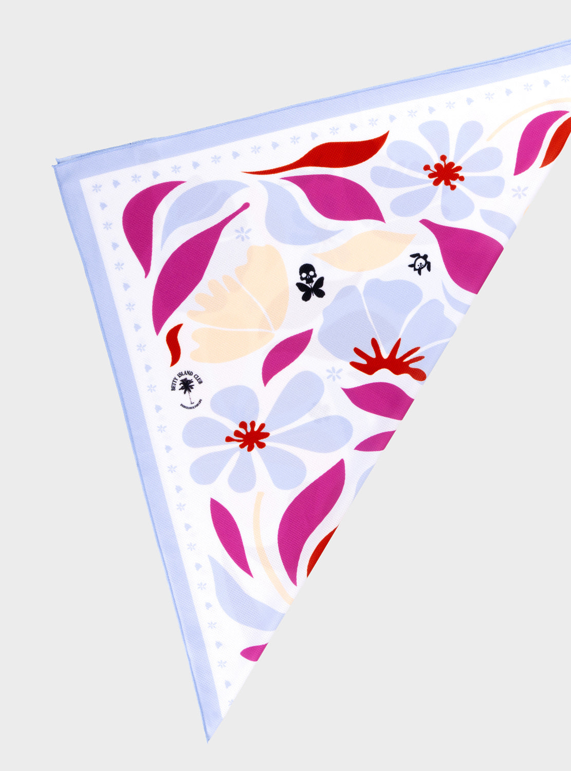 betty designs technical running bandana in tropical print