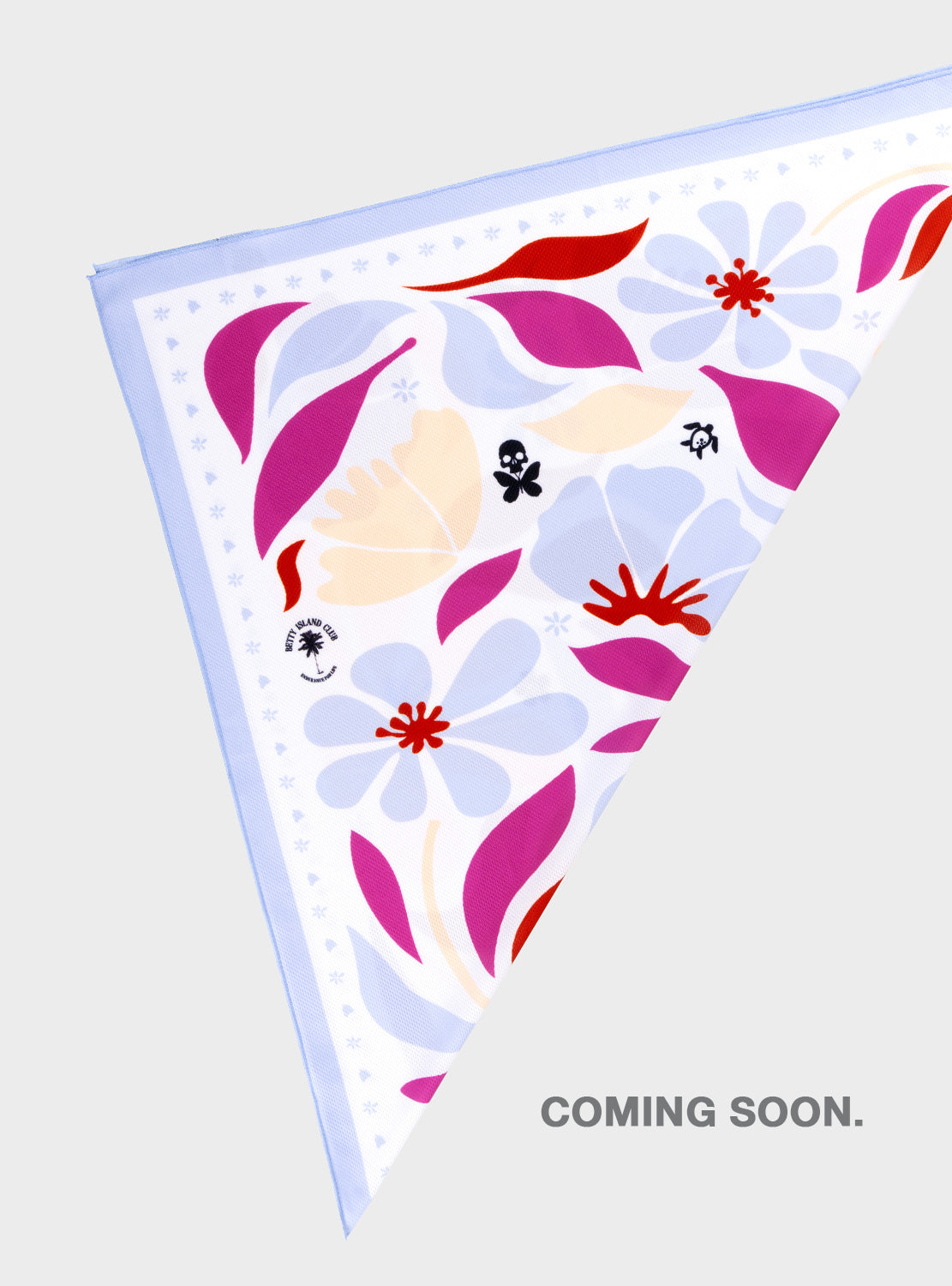 betty designs technical running bandana in tropical print