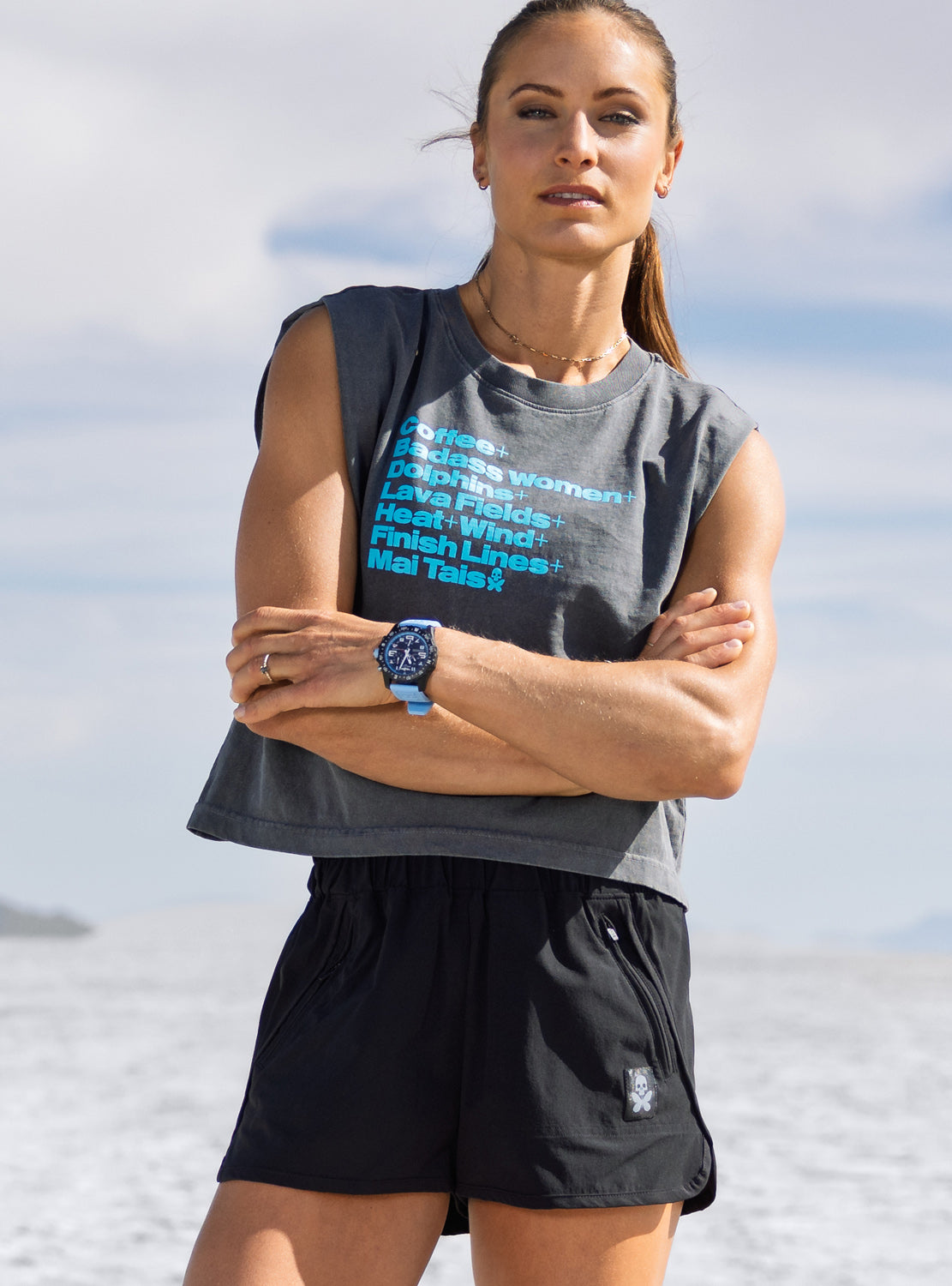 betty designs muscle tee for women