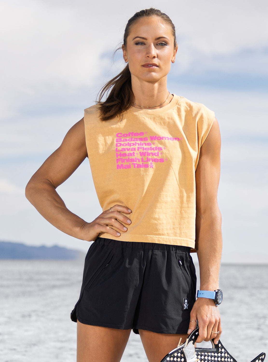 betty designs muscle tee for women