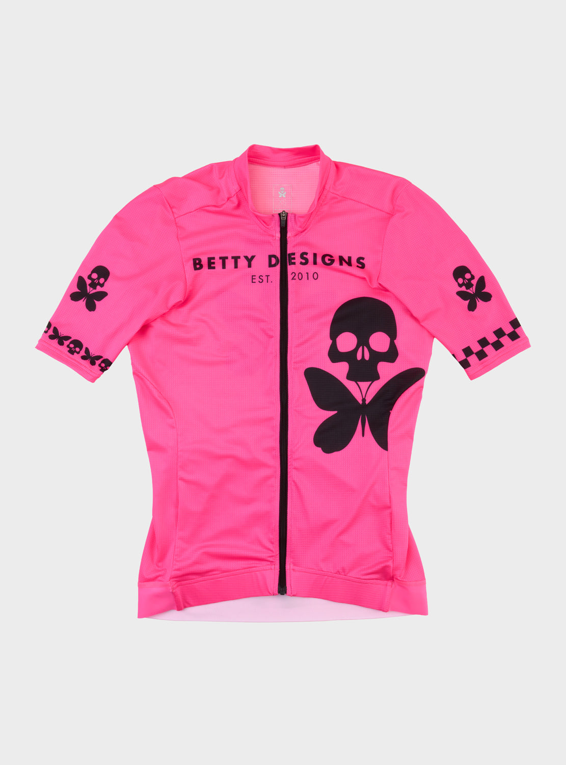 betty designs pink betty cycling jersey and cycling bib short for women