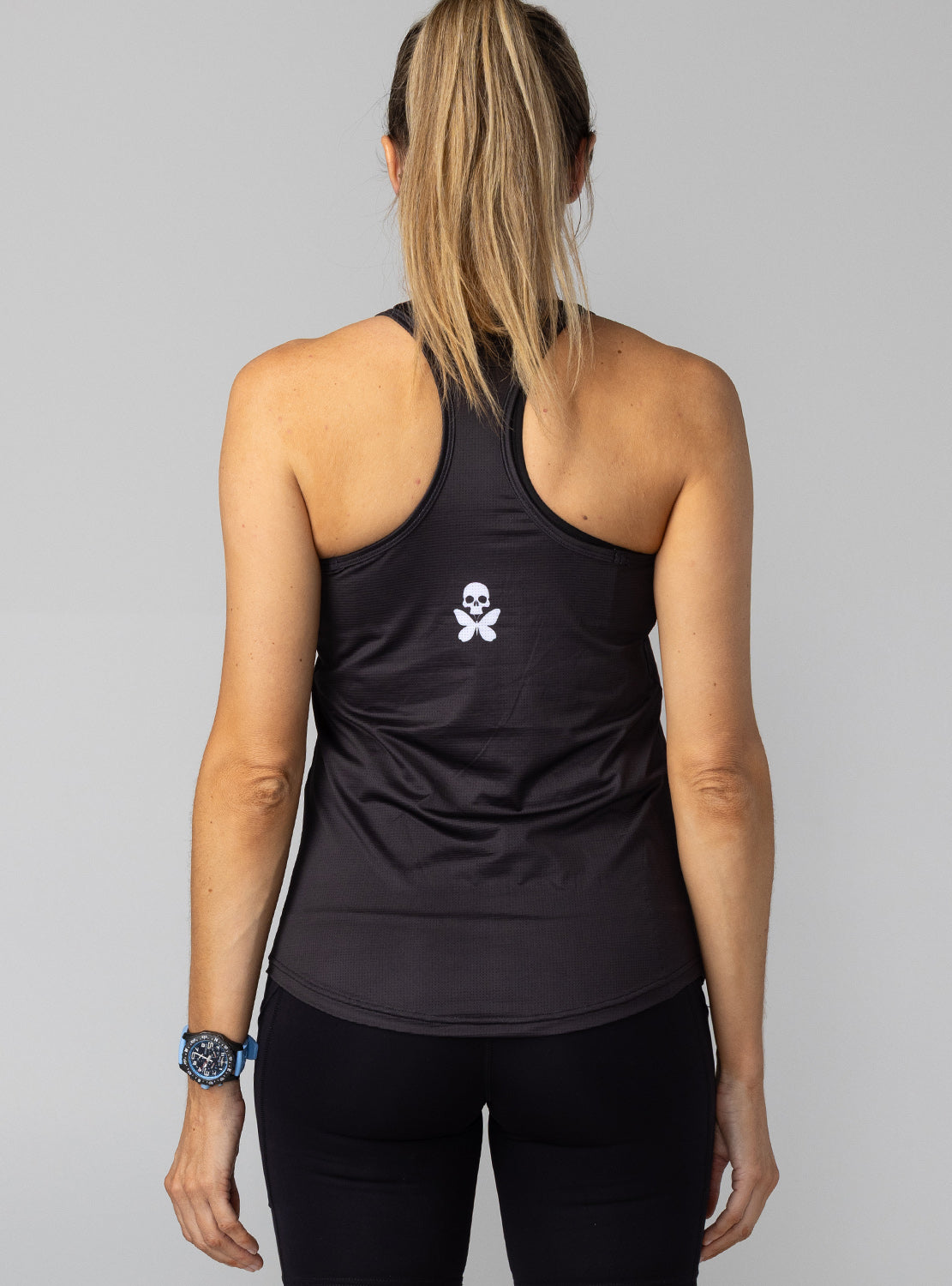 betty designs mesh run tank singlet for women