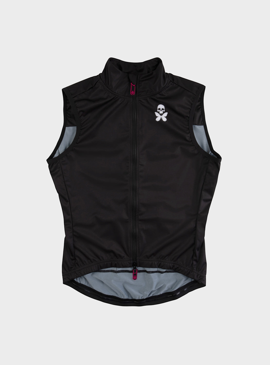 betty designs black vest wtih pockets for women cycling and running