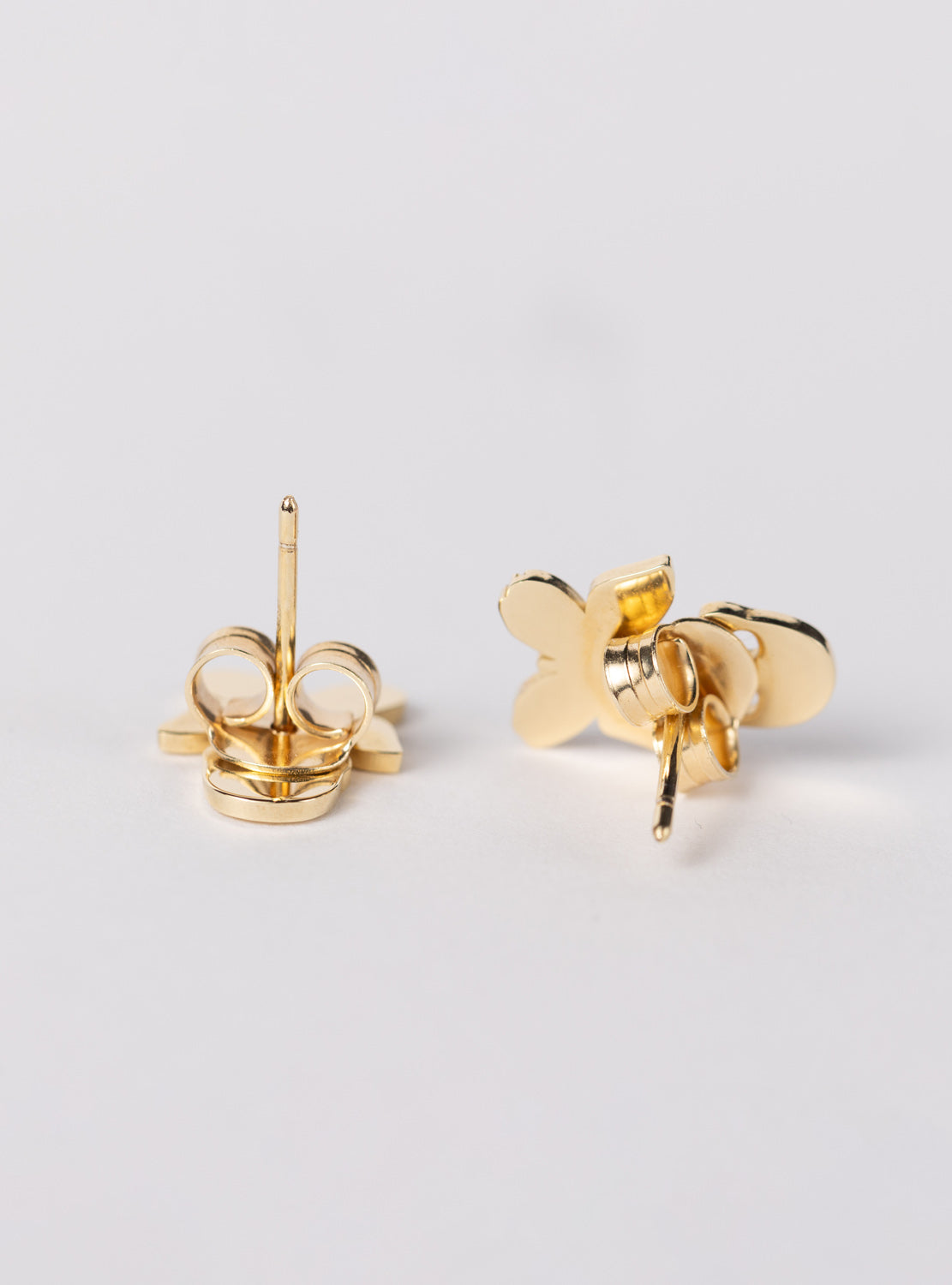 betty designs stud skull butterfly earrings