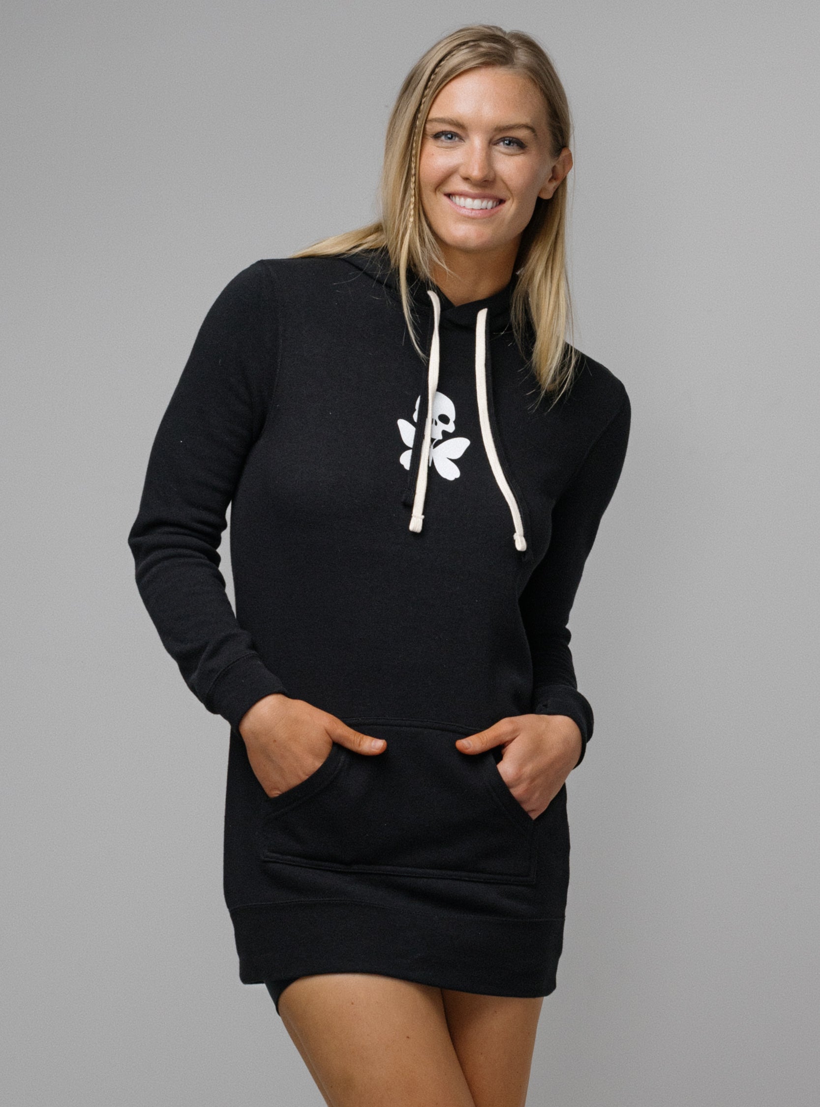 betty designs tattoo hoodie dress