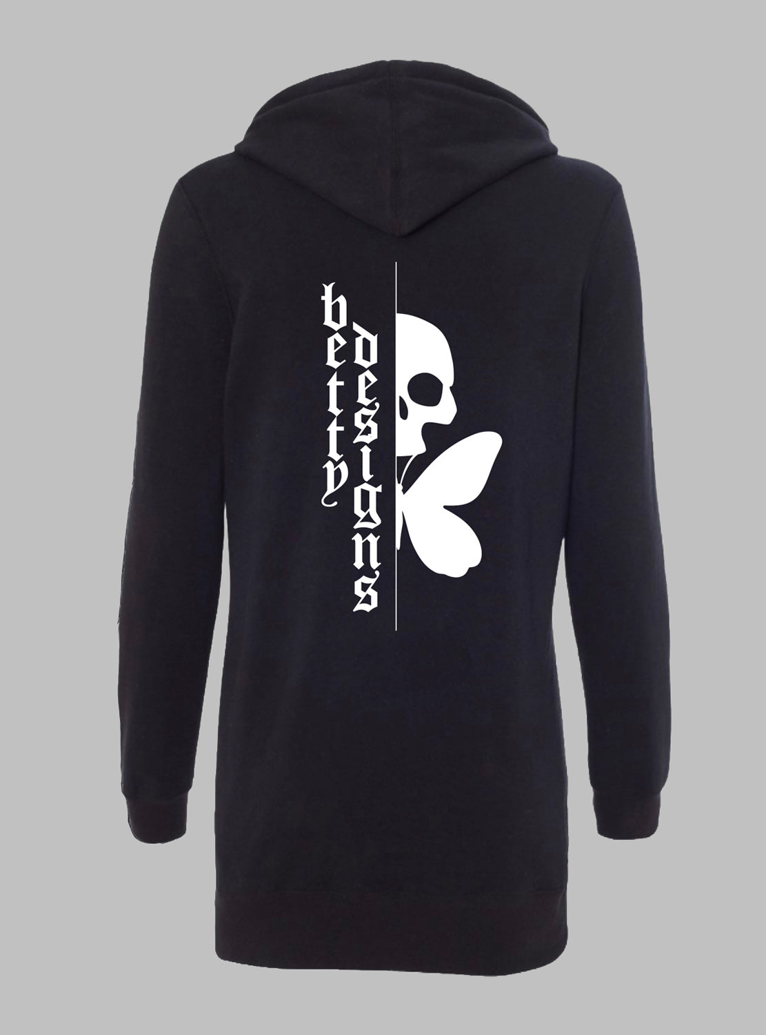 betty designs tattoo hoodie dress for women