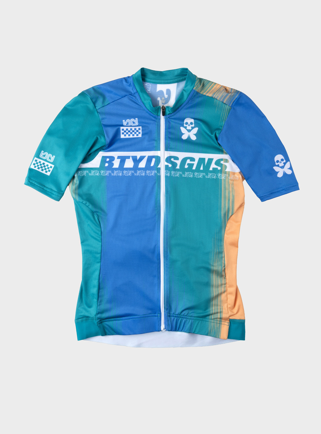 betty designs team issue cycling jersey and cycling bib short for women