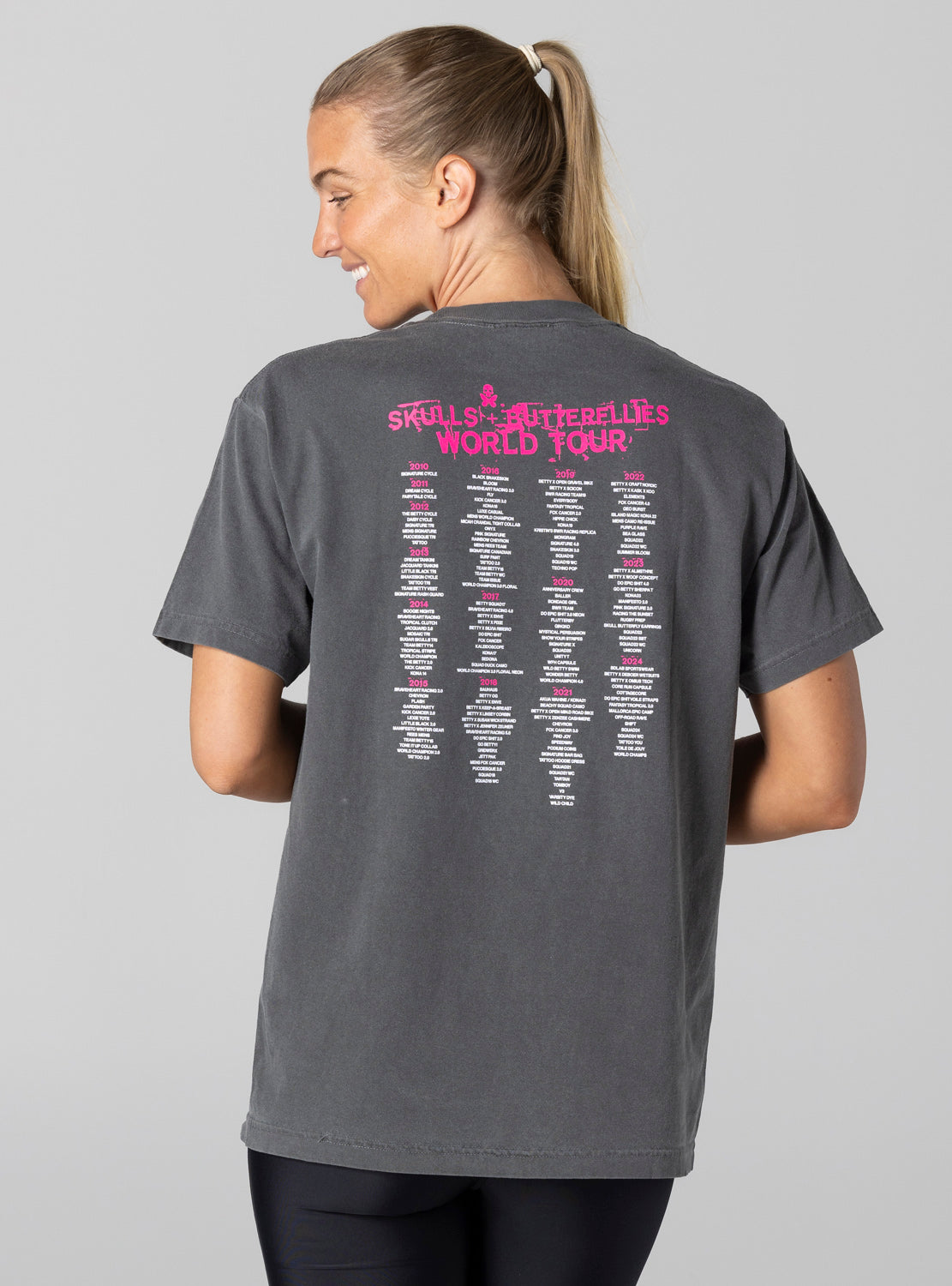 betty designs world tour t shirt 