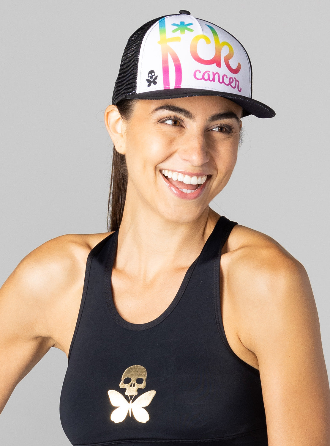 betty designs fck cancer trucker hat