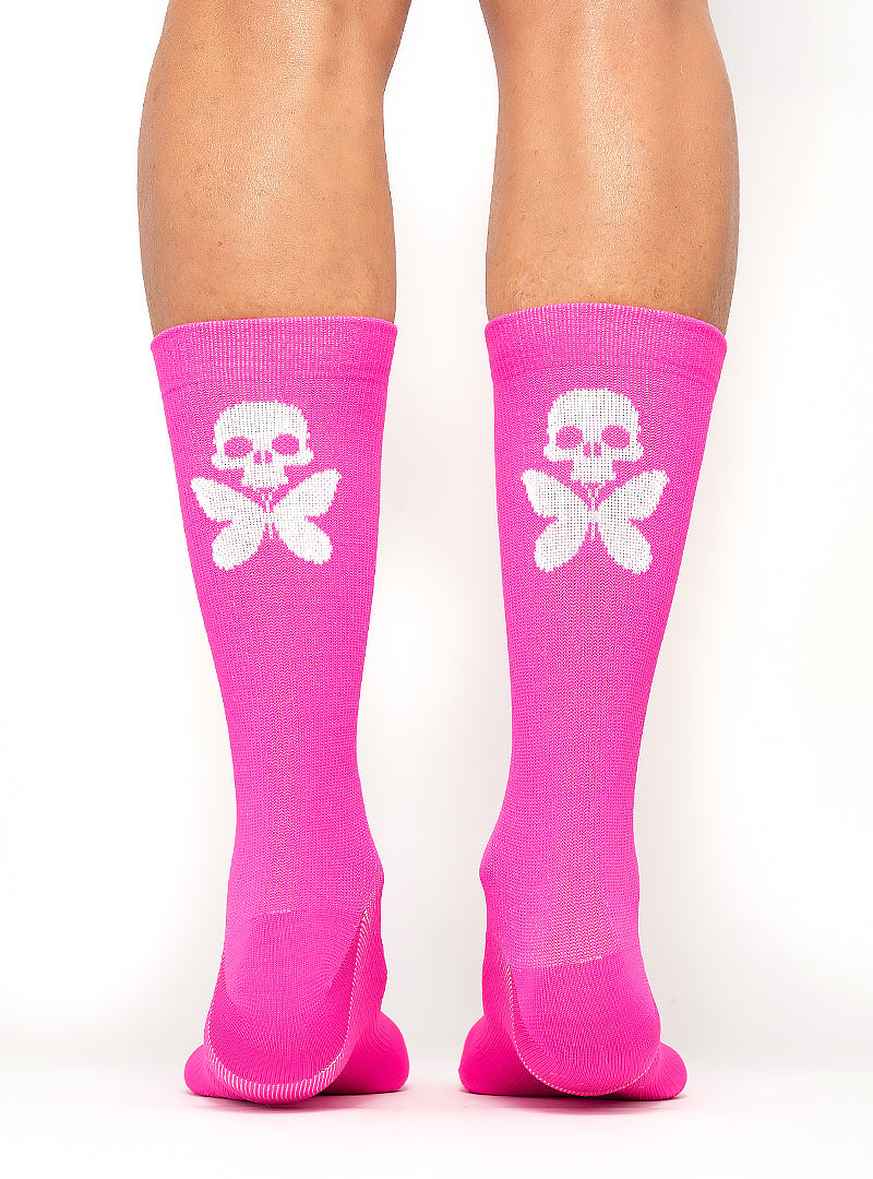 Signature Compression Socks Pink