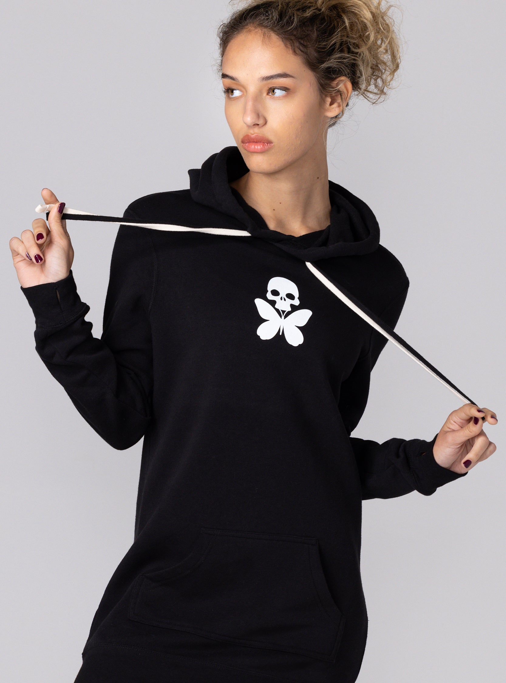 betty designs tattoo hoodie dress