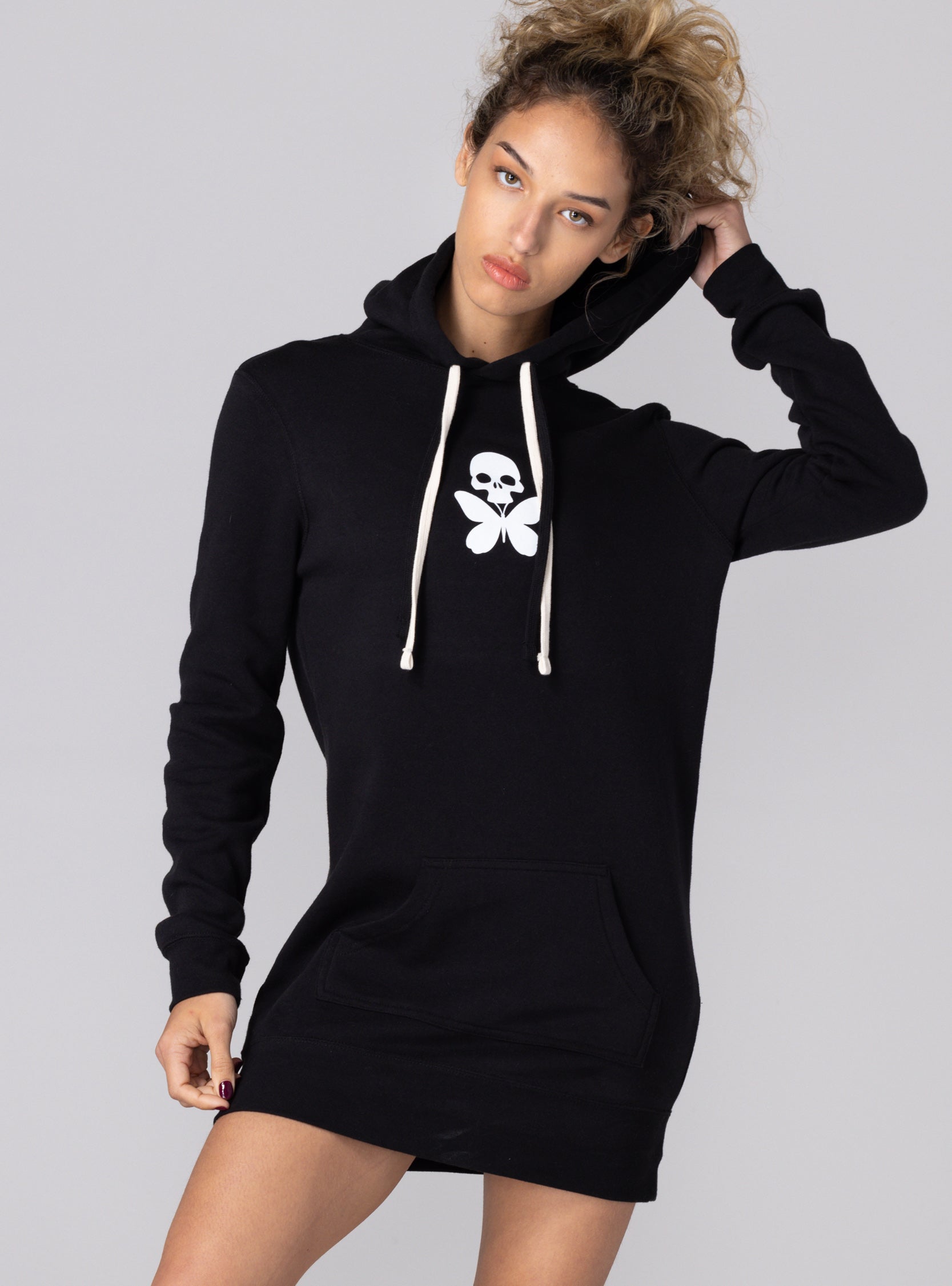 betty designs tattoo hoodie dress