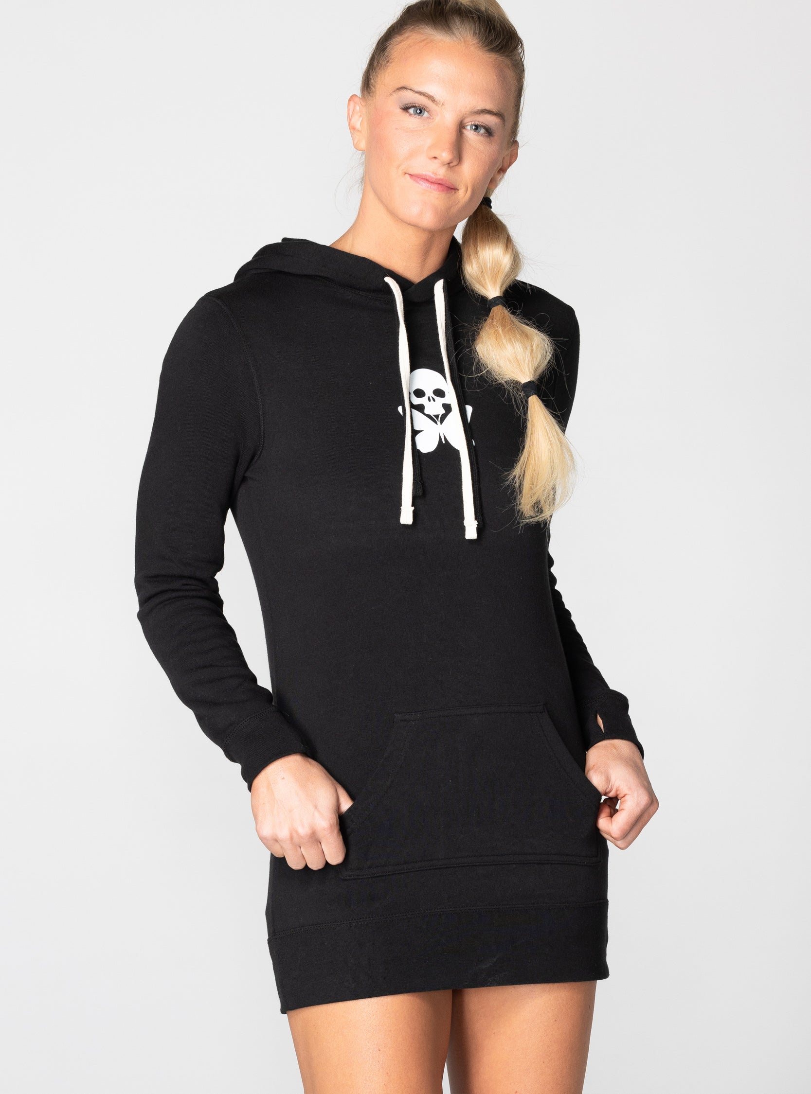 betty designs tattoo hoodie dress