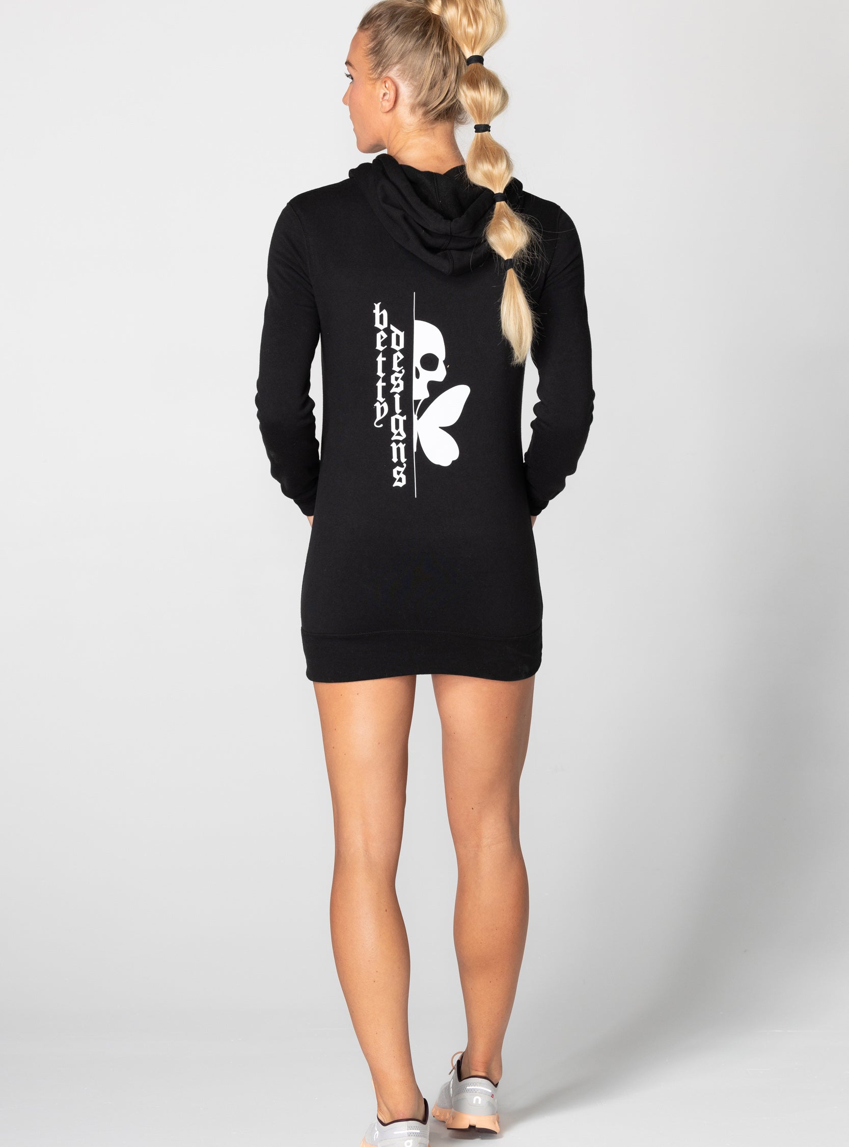 betty designs tattoo hoodie dress