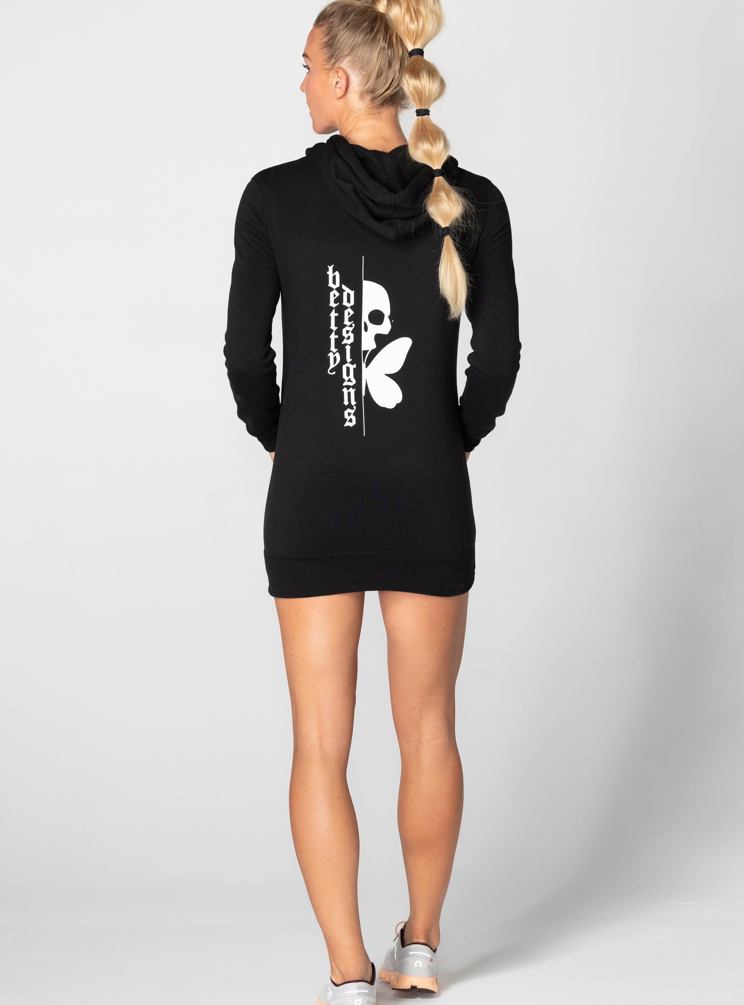 betty designs tattoo hoodie dress